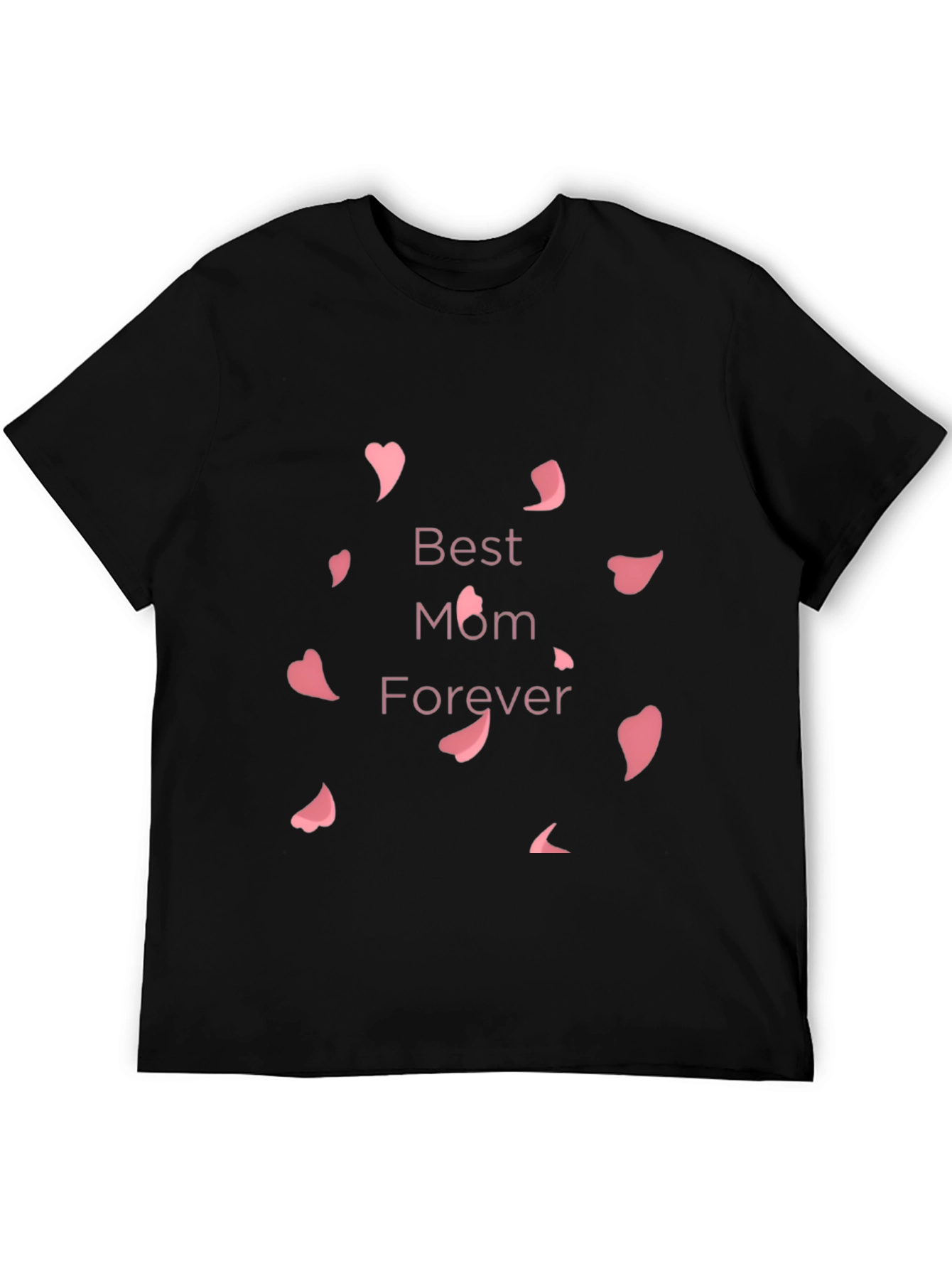 Black Best Mom Forever T-Shirt view 5
