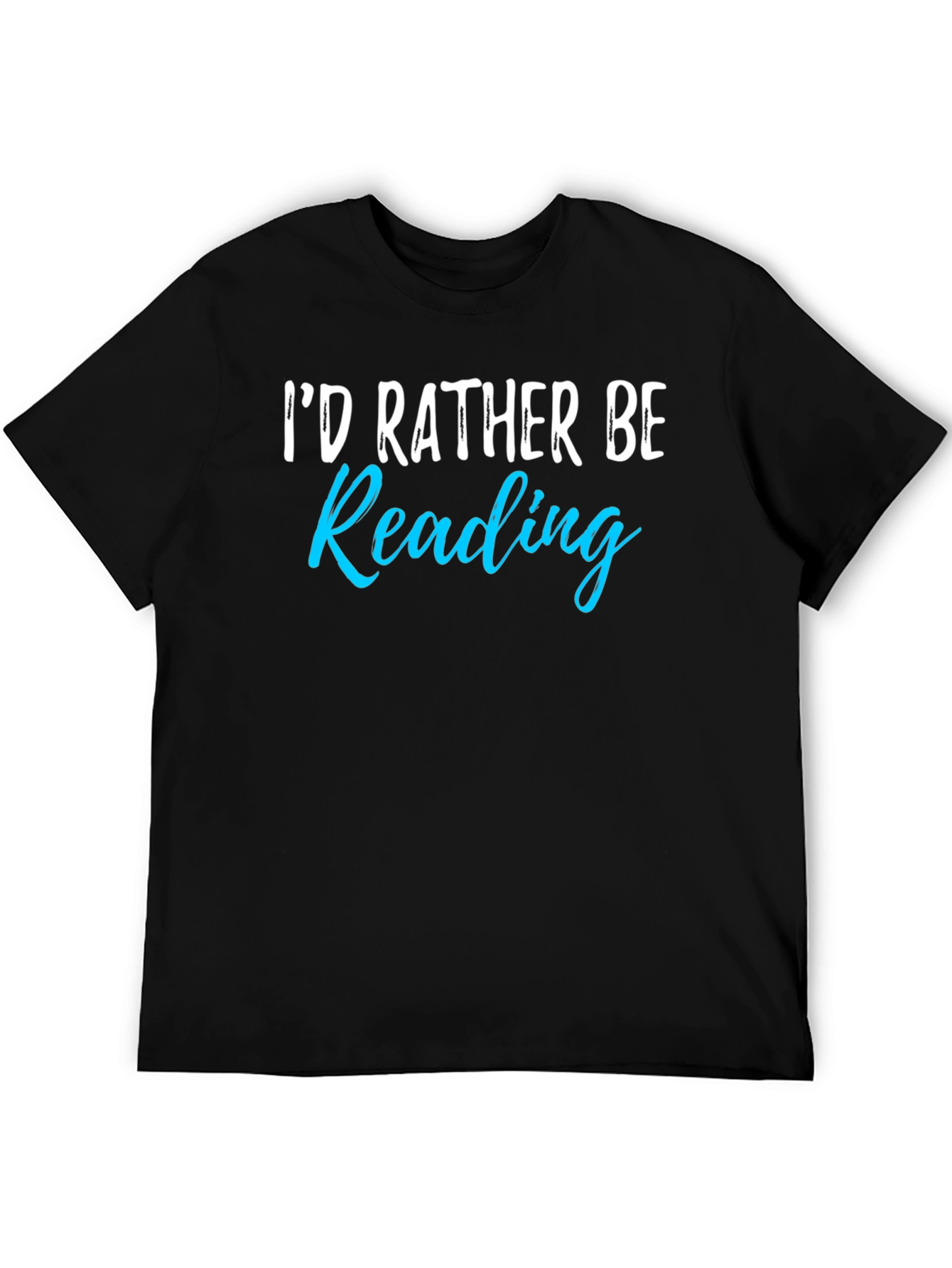 Black I'd Rather Be Reading T-Shirt view 5