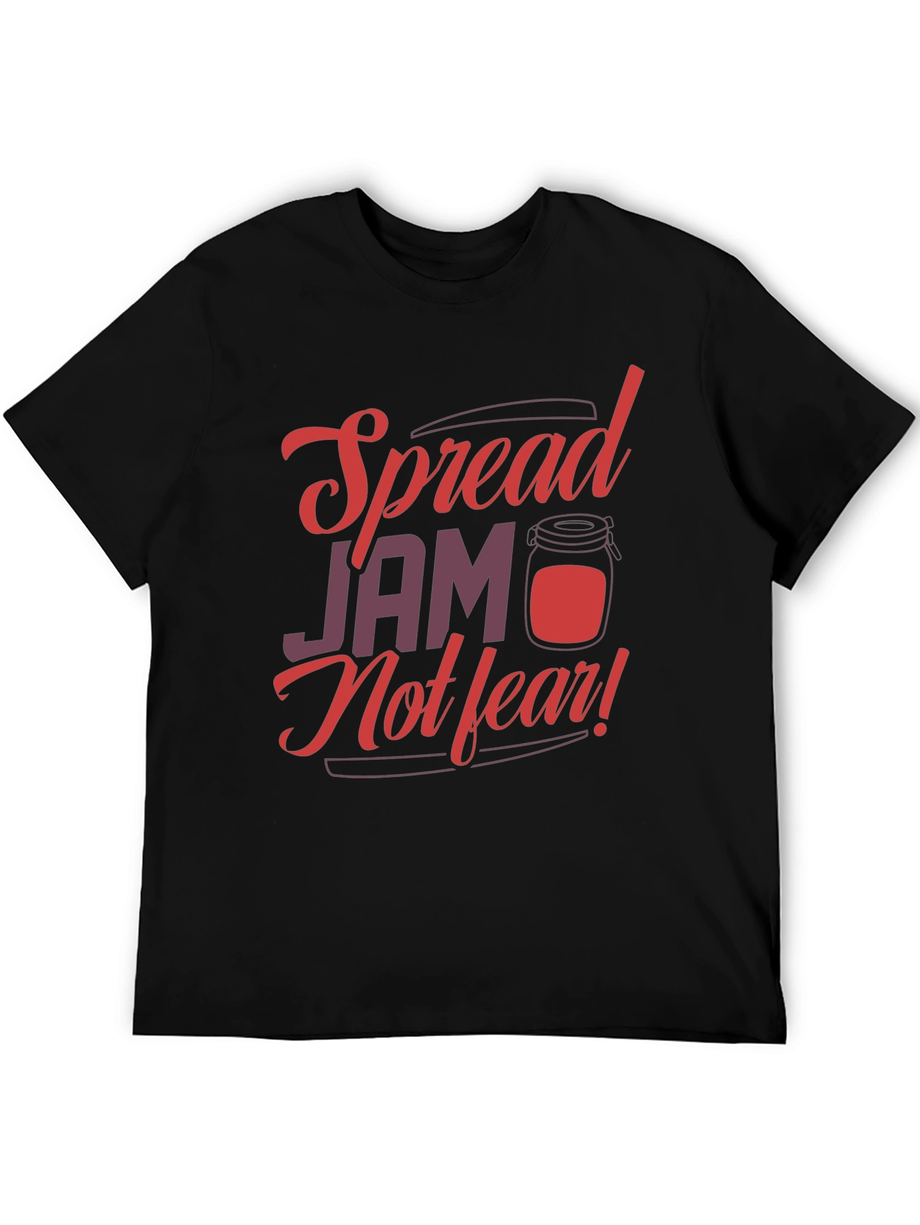 Black Spread Jam Not Fear Graphic Tee view 5