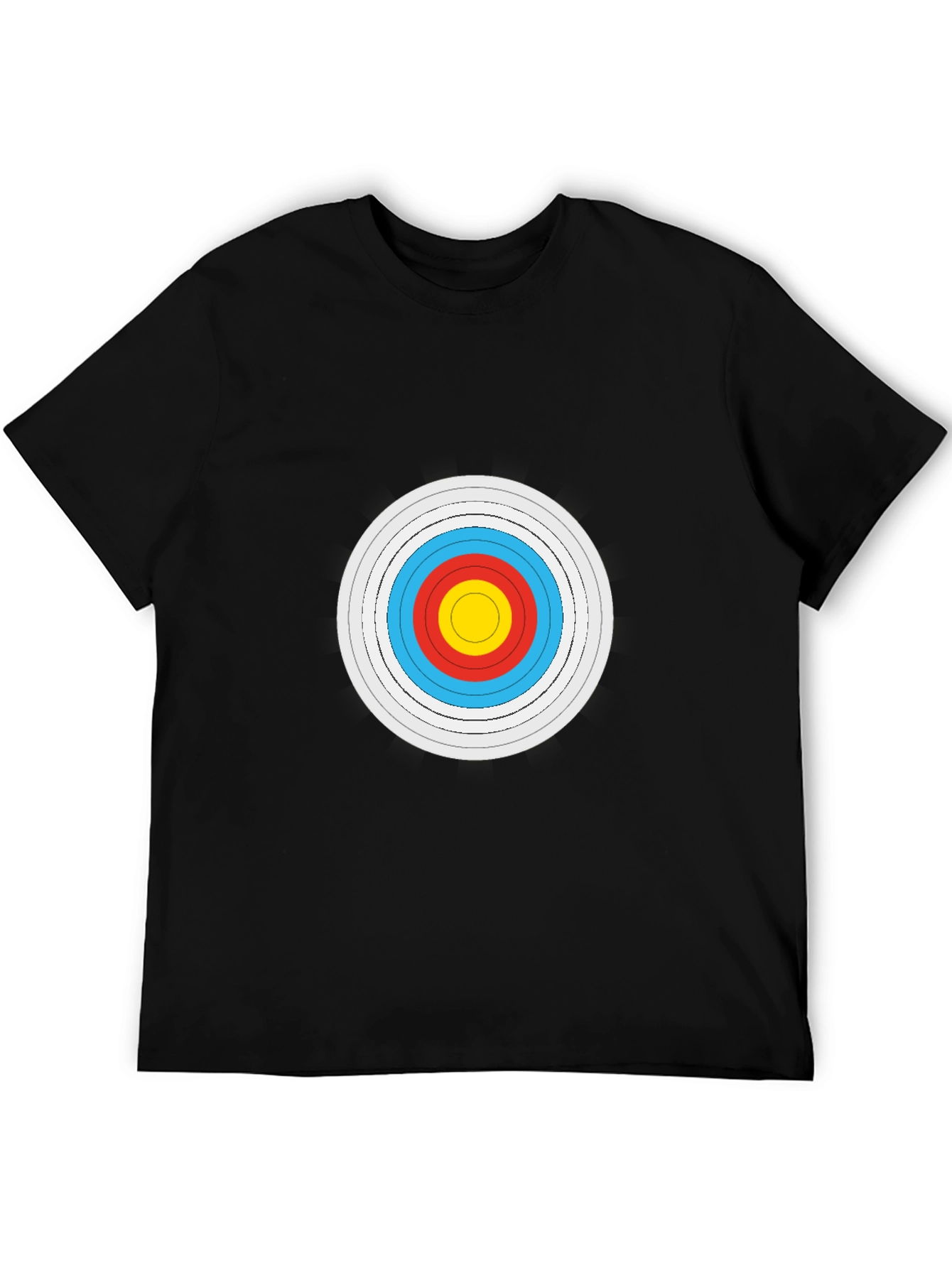 Black Archery Target Graphic Tee - Black Cotton Comfort view 5
