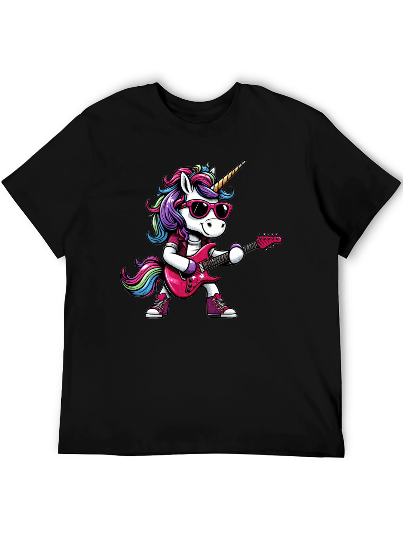 Black Unicorn Rocker T-Shirt view 5