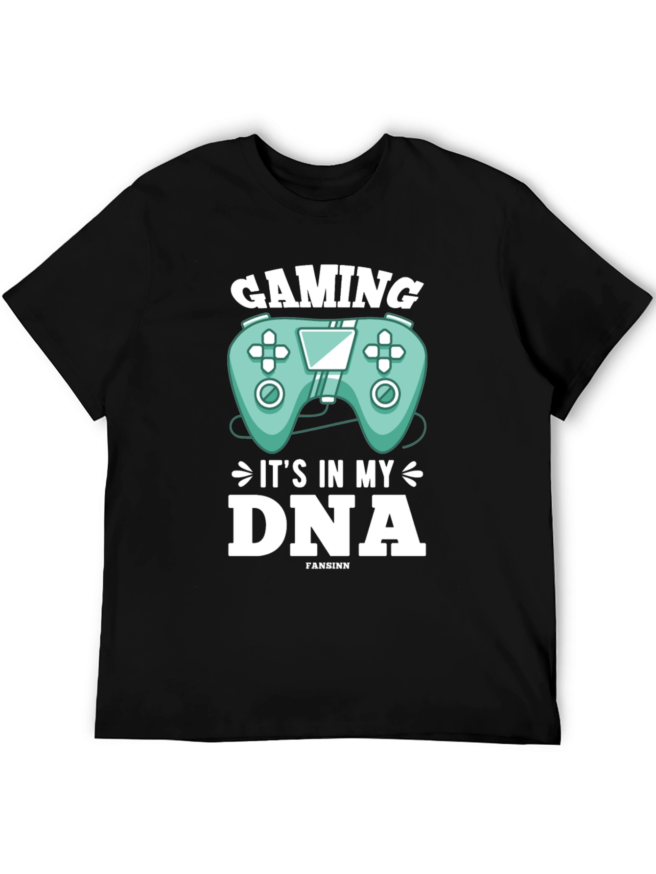 Black Gaming DNA T-Shirt - Gamer Gift view 5
