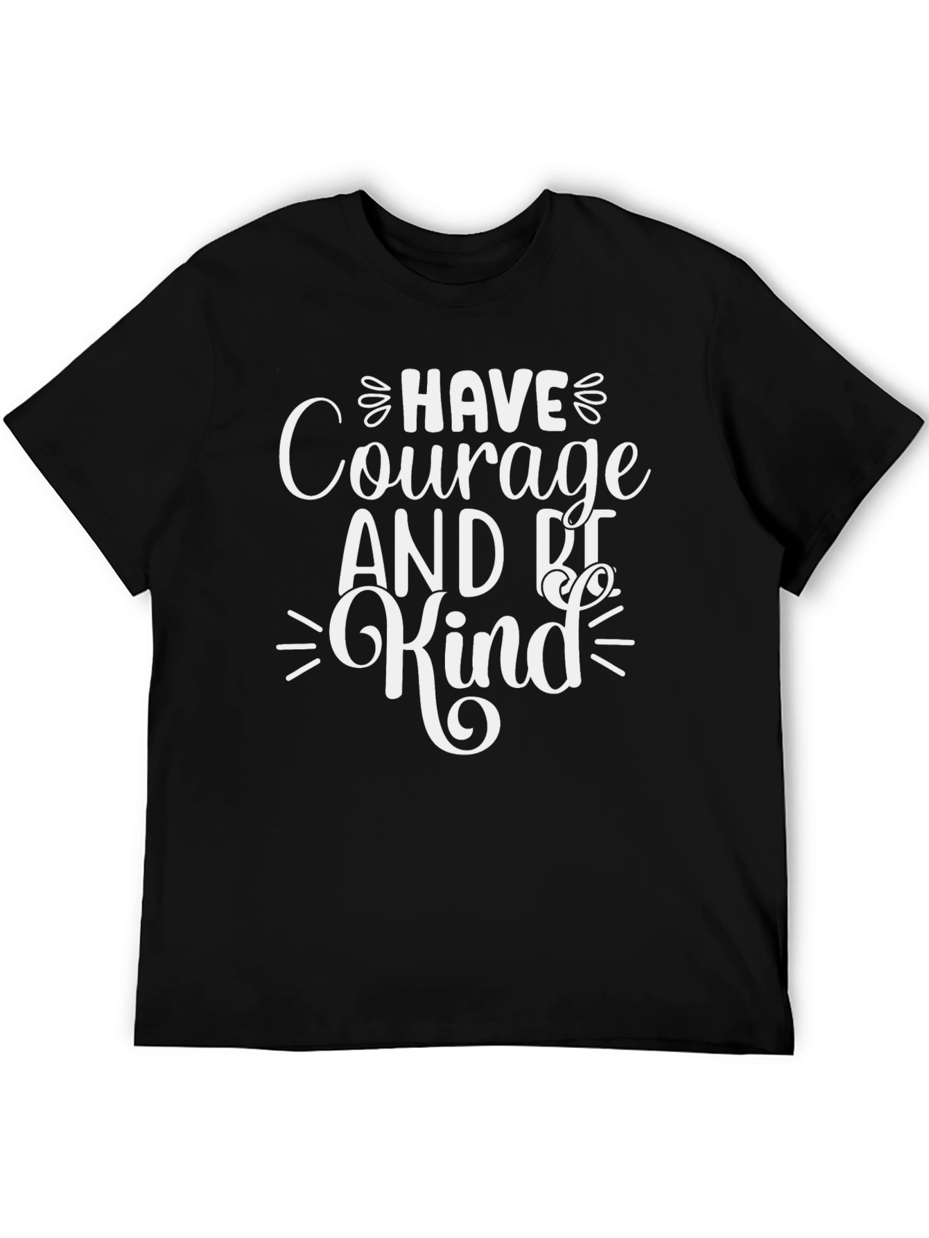 Black Courage & Kindness Graphic T-Shirt - Black view 5