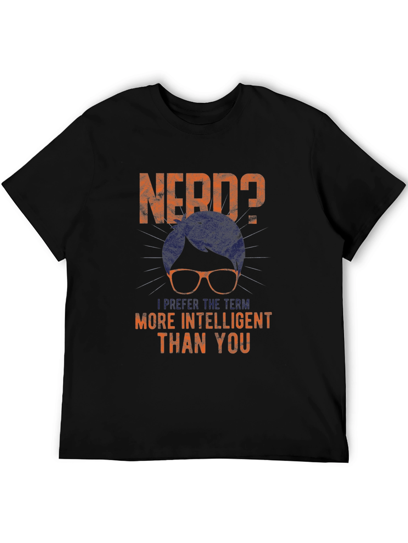 Black Nerd? T-Shirt - Intelligent Humor Tee view 5