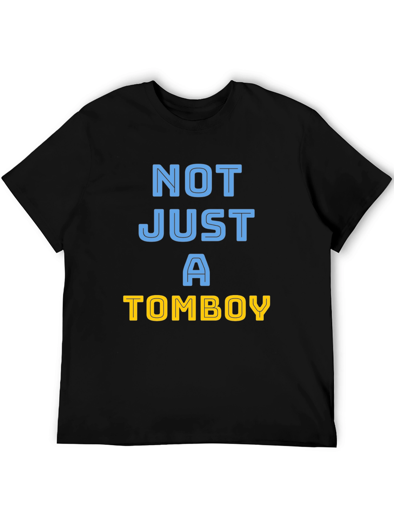 Black Not Just a Tomboy Graphic Tee view 5