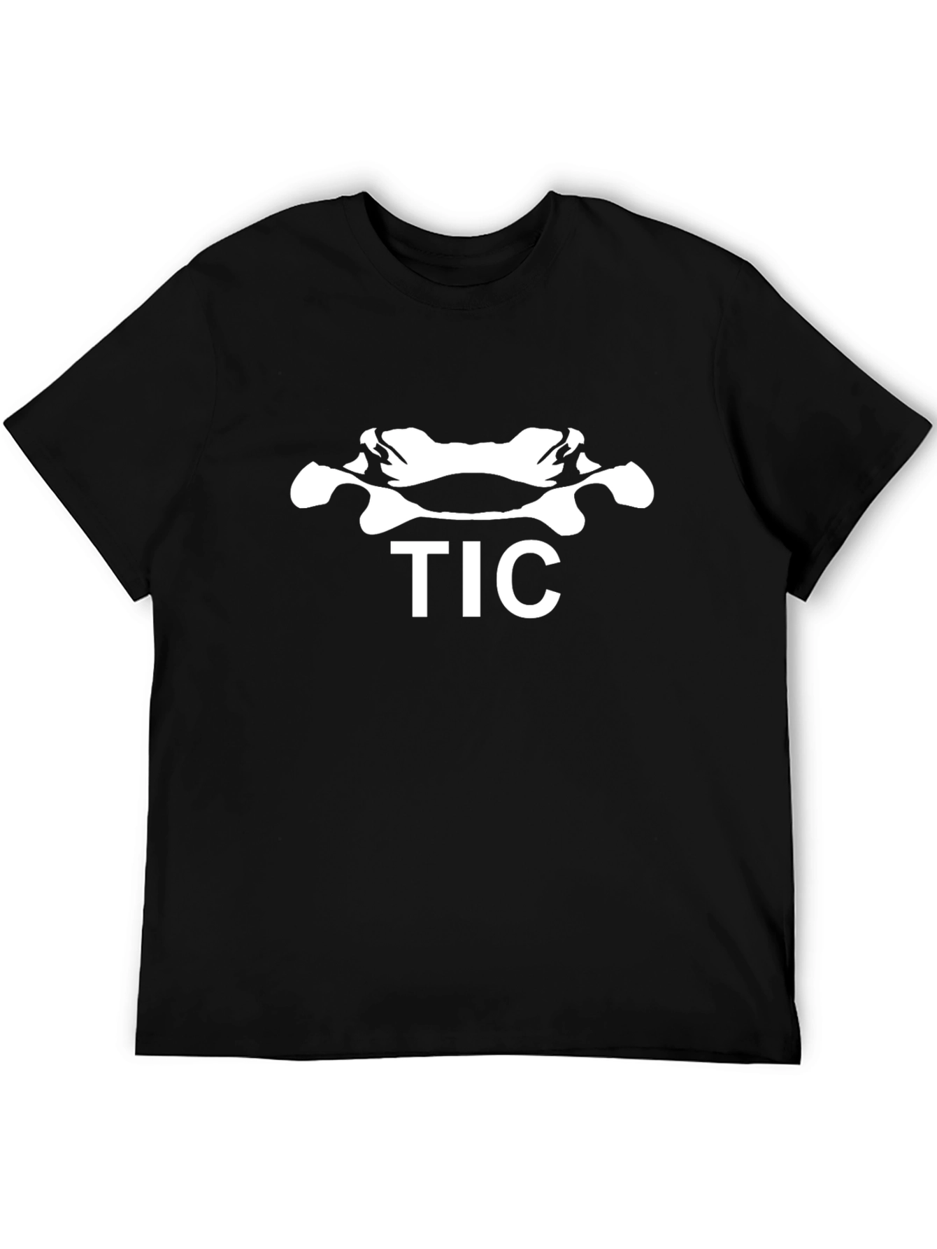 Black TIC Graphic Tee - Black Cotton Blend view 5