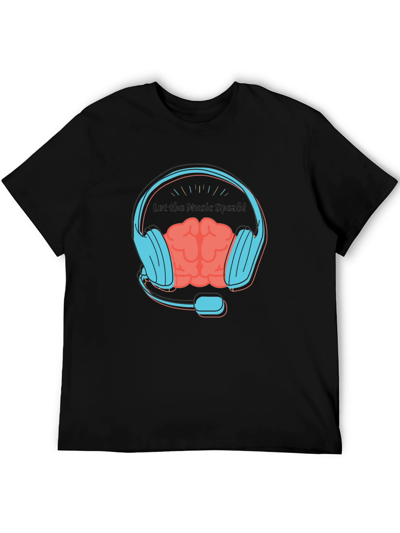 Black Brain Power Gaming T-Shirt - Black view 5