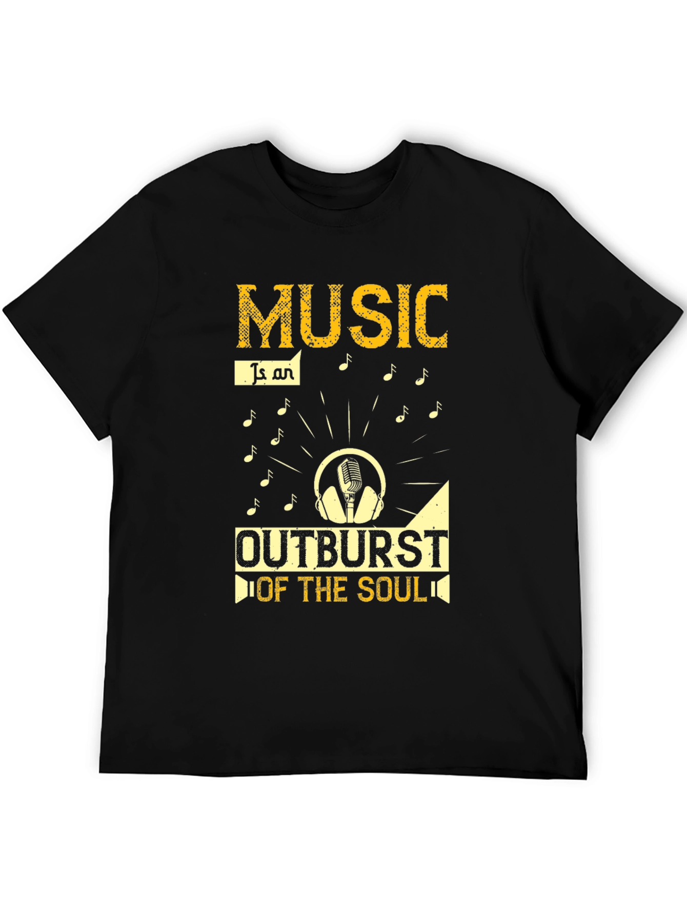 Black Music Outburst of the Soul Black T-Shirt view 5