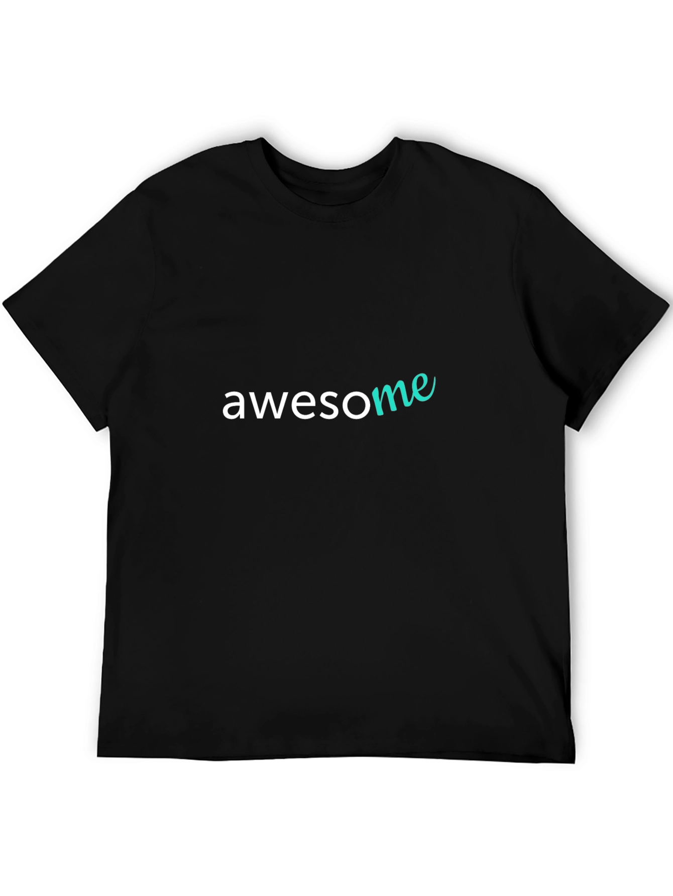 Black Awesome Graphic Print Black T-Shirt view 5