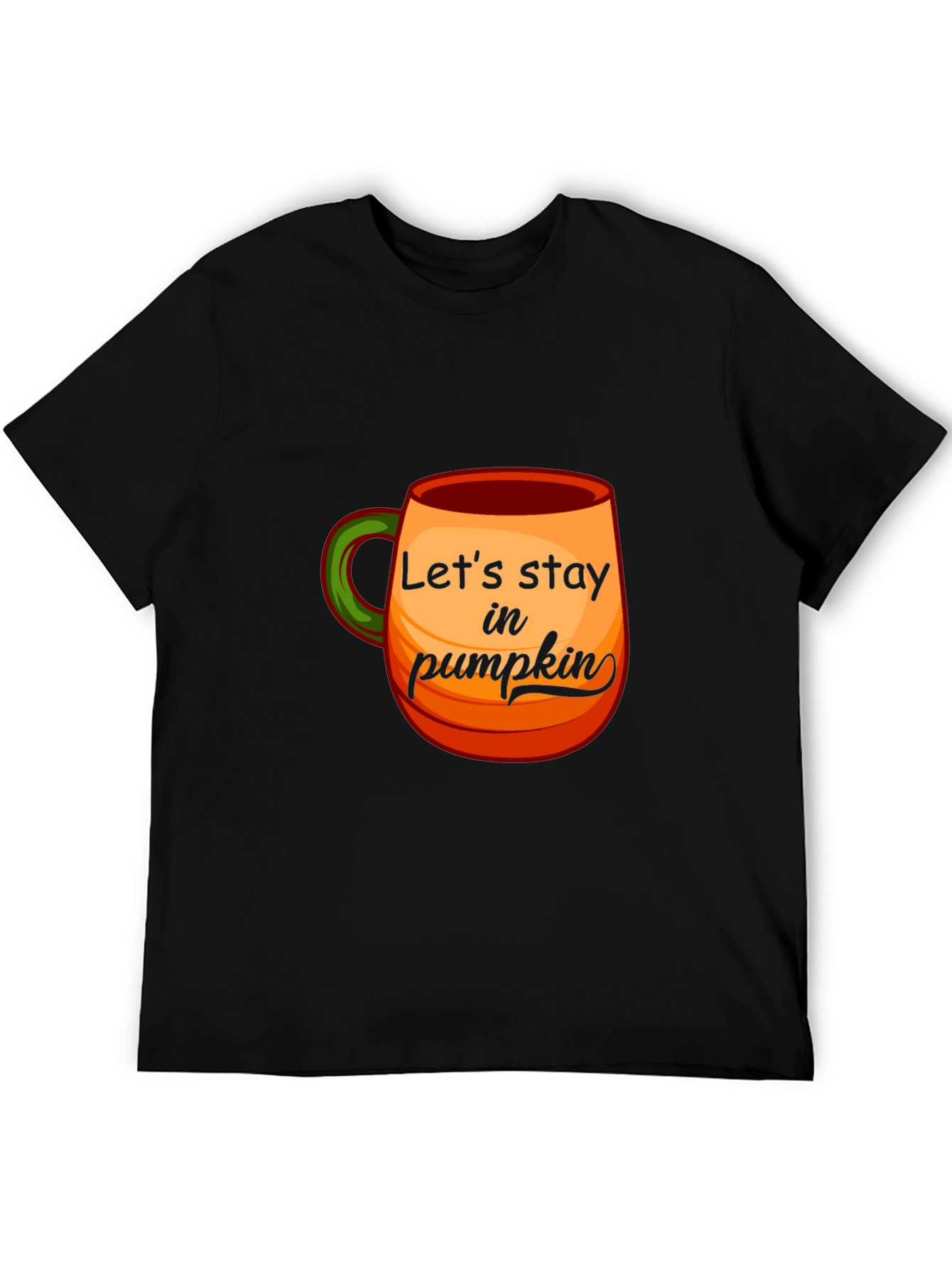 Black Stay In Pumpkin Black T-Shirt view 5
