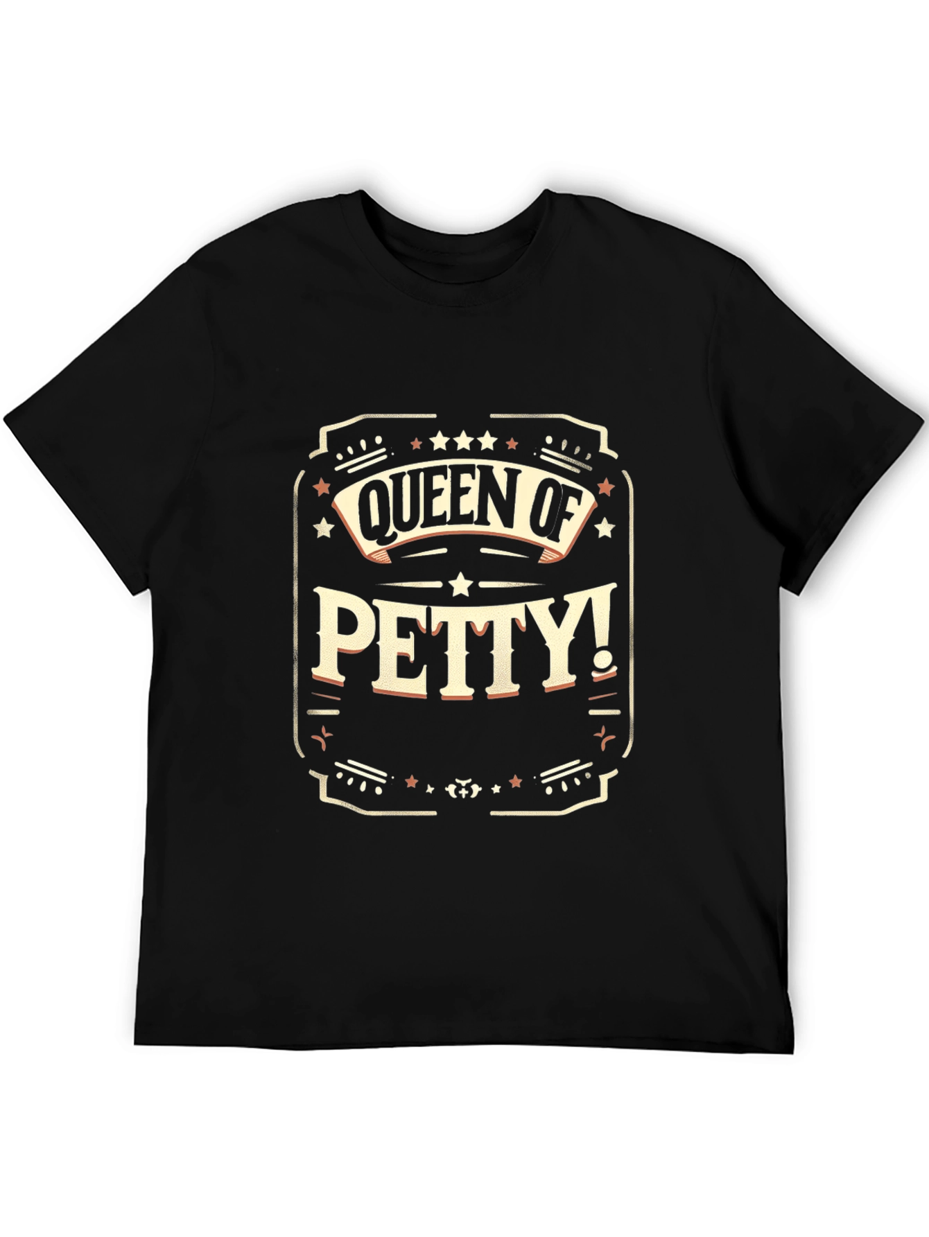 Black Queen of Petty Black T-Shirt view 5