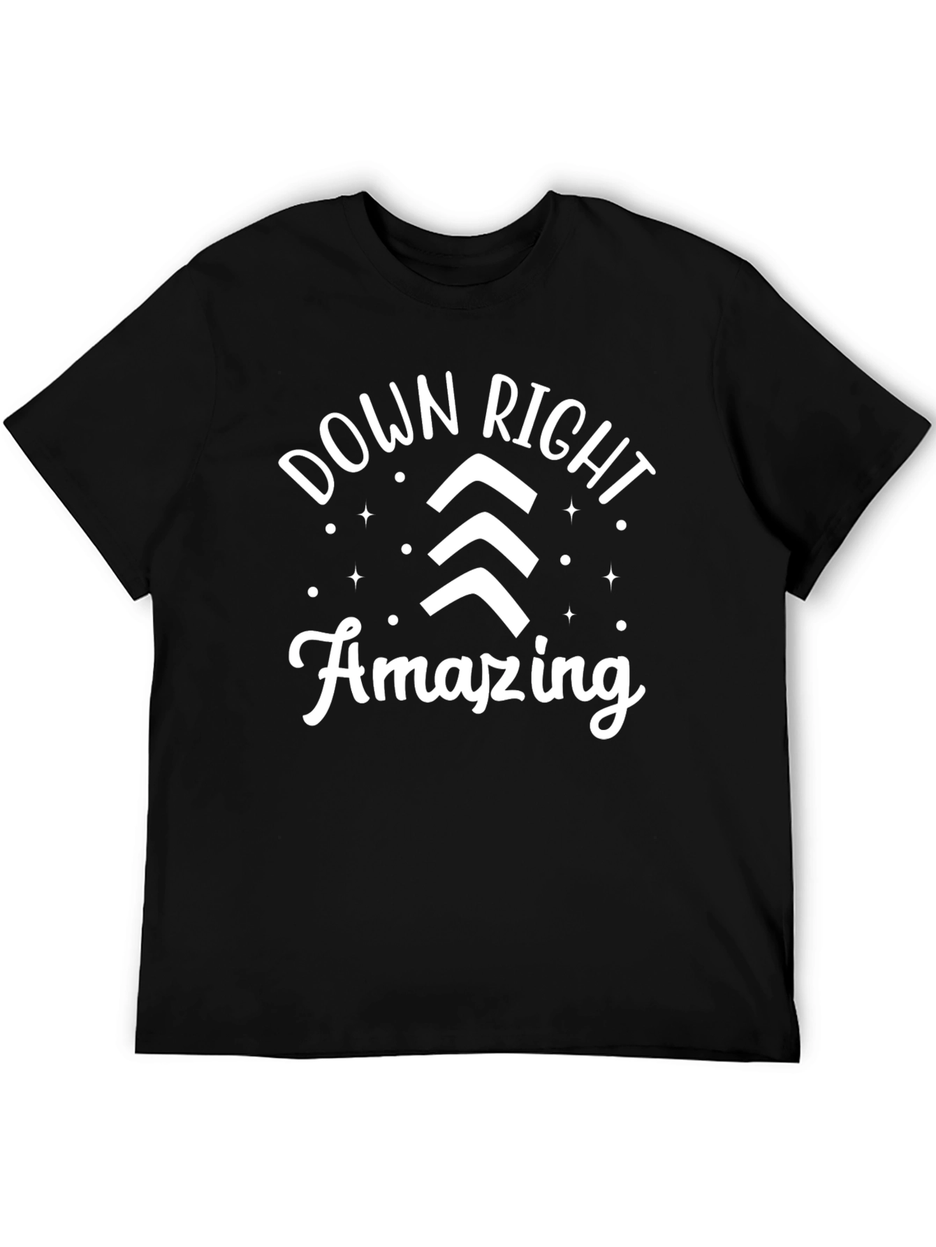 Black Down Right Amazing Graphic Tee view 5