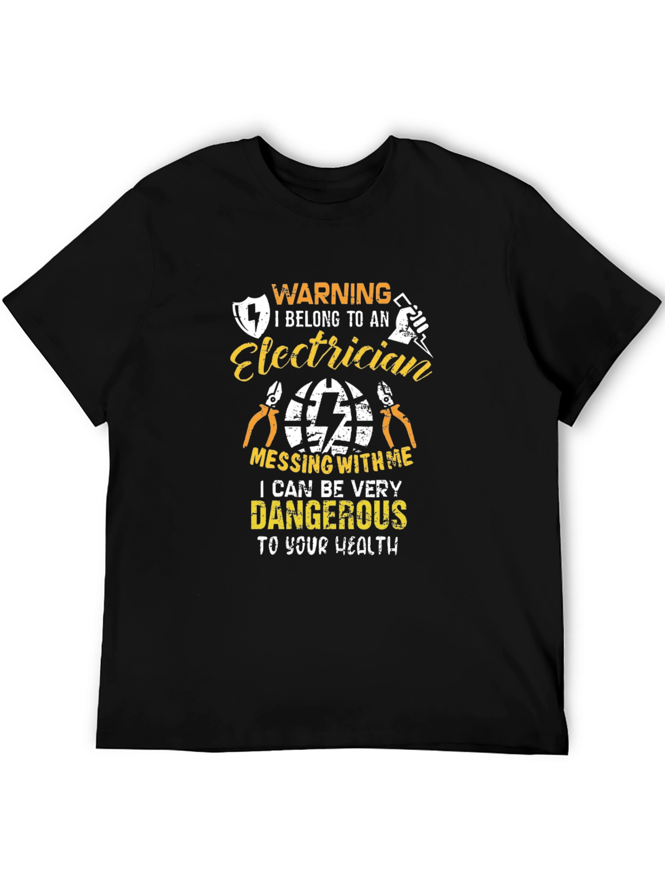 Warning Electrician T-Shirt - 5