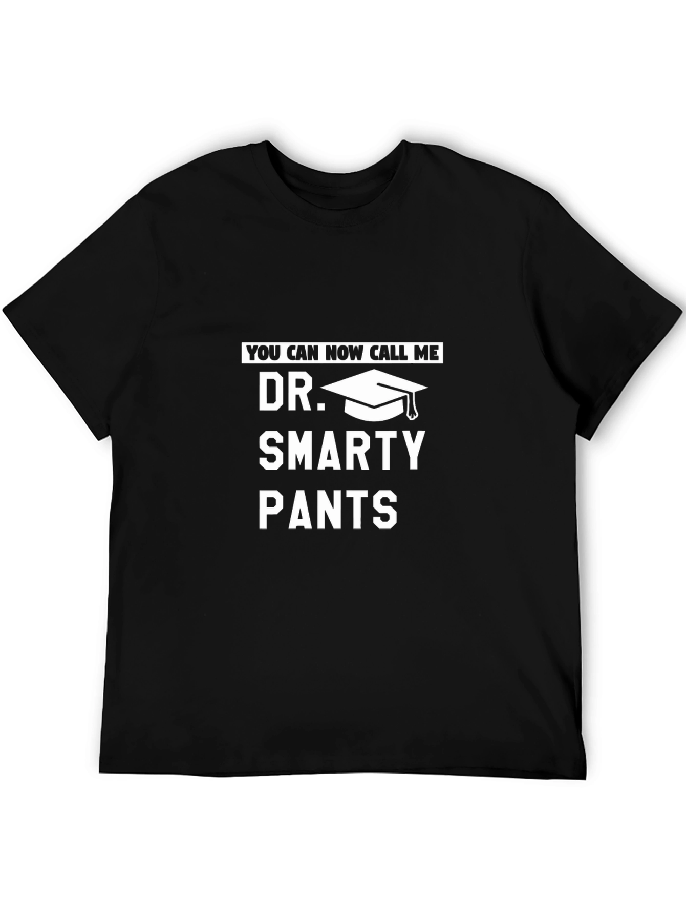 Black Dr. Smarty Pants Graduation T-Shirt view 5