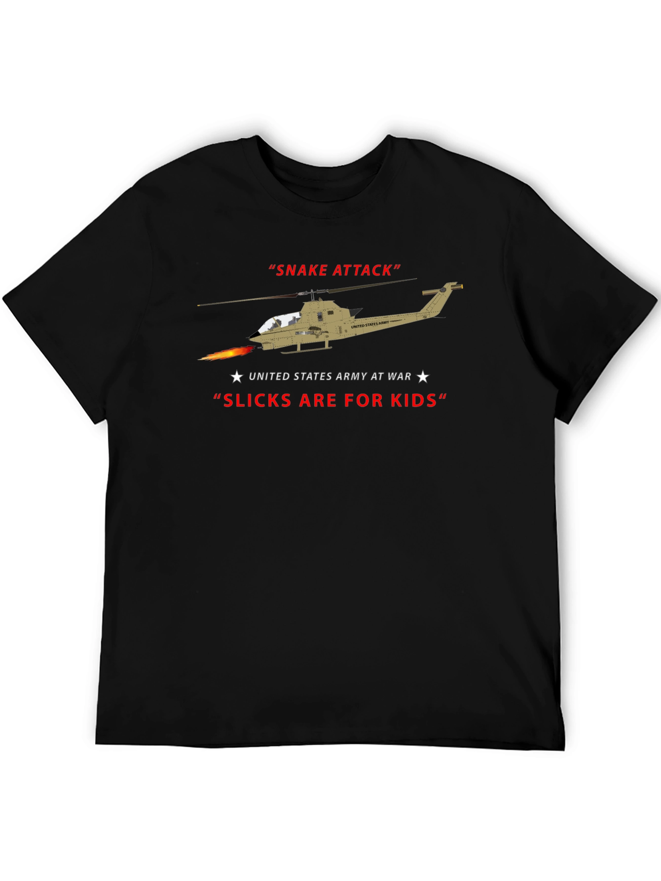 Black Snake Attack Helicopter T-Shirt view 5