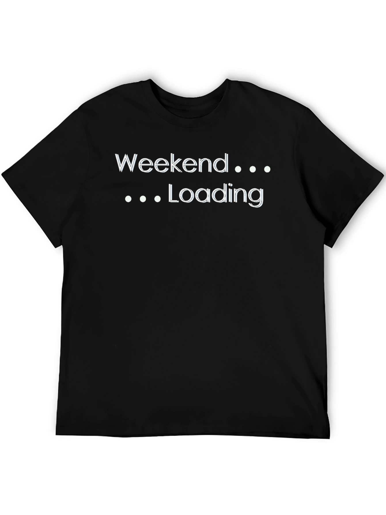 Black Weekend Loading Black Graphic Tee view 5