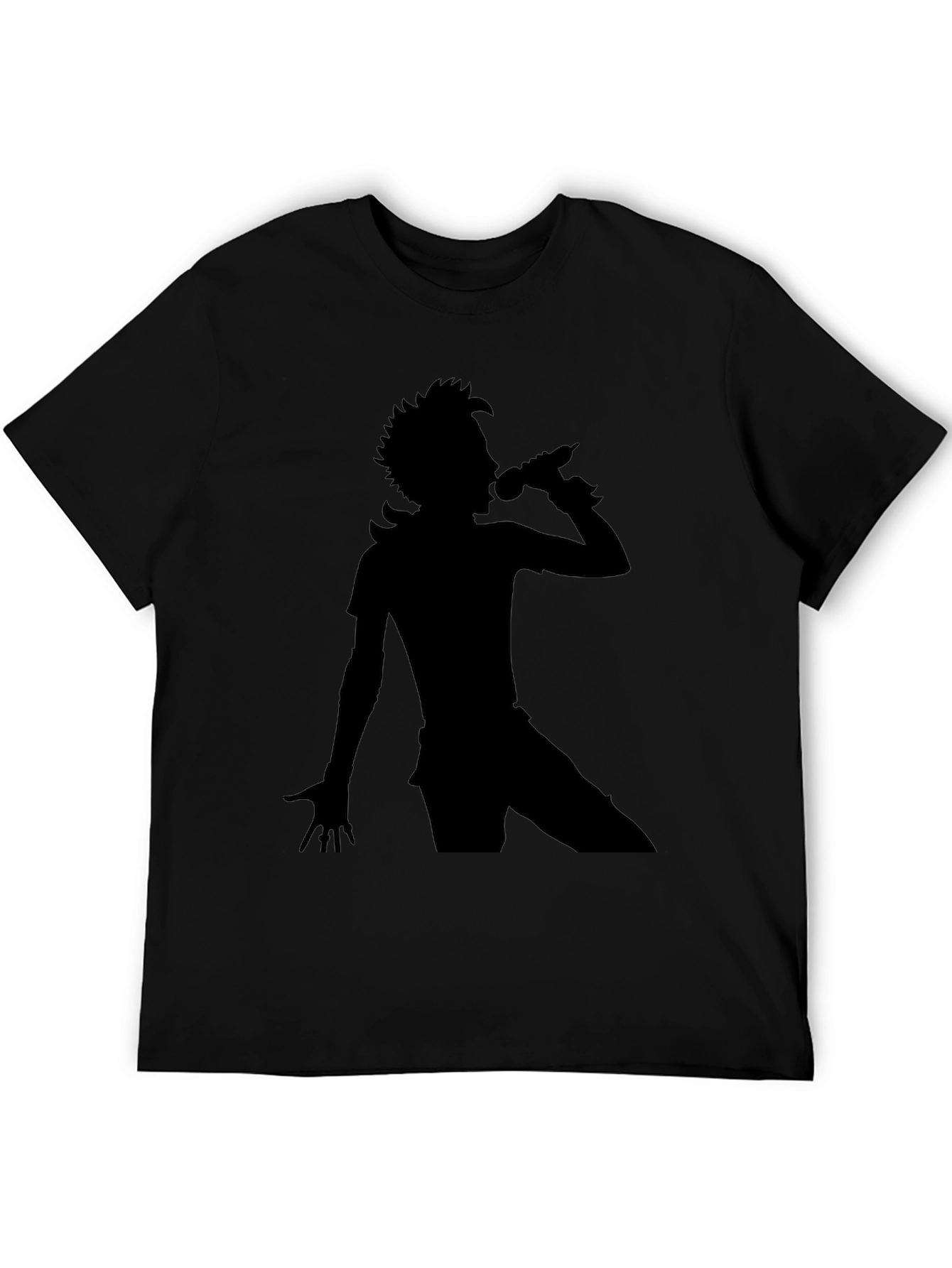 Black Silhouette Singer Black T-Shirt view 5