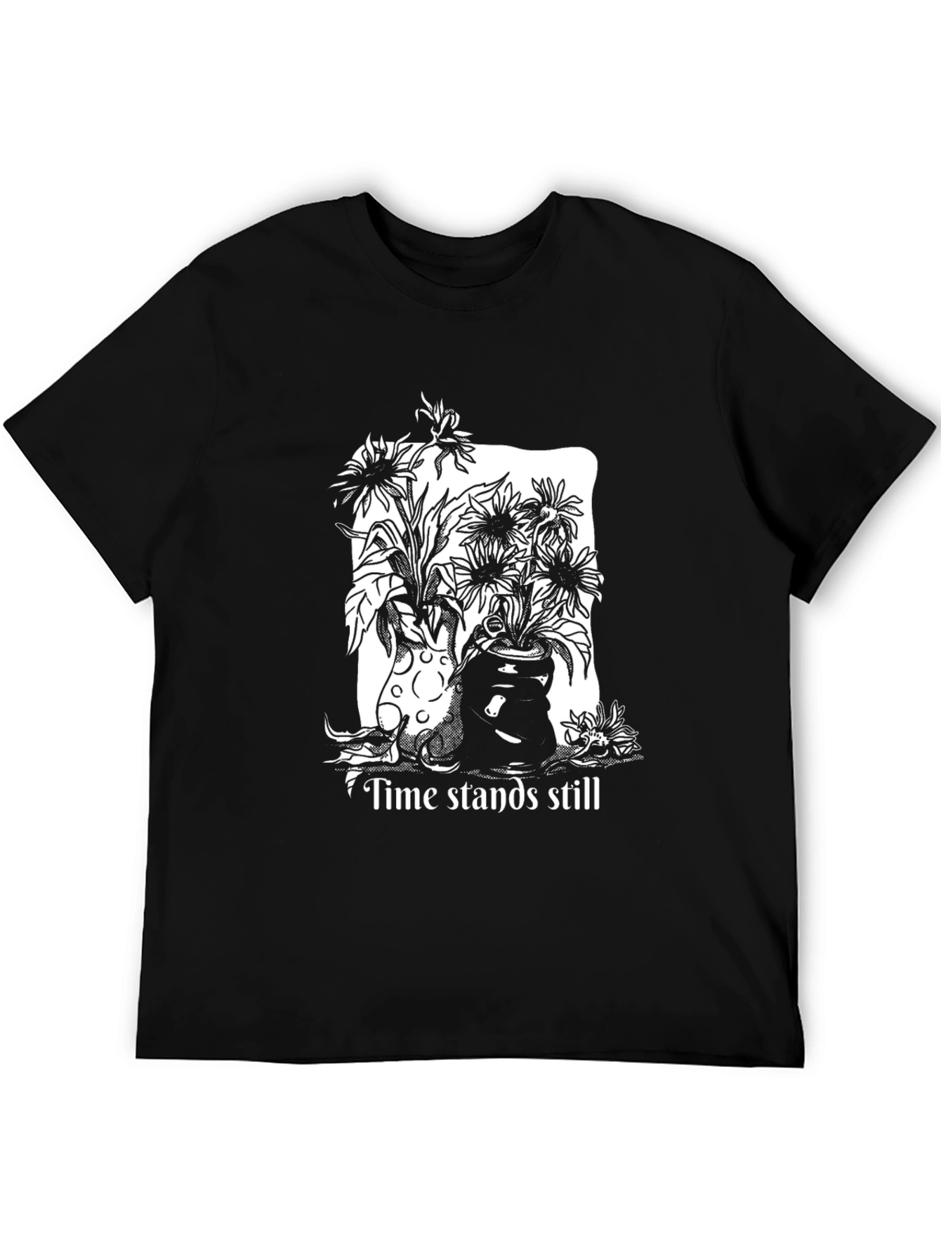 Time Stands Still Graphic Tee - Black - 5