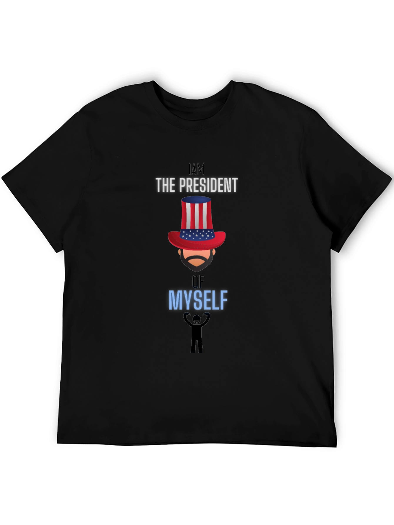 Black I Am The President Of Myself Graphic Tee view 5