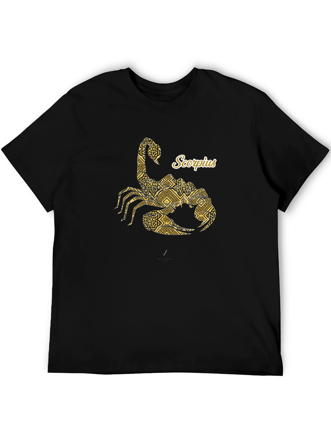 Black Scorpius Zodiac Graphic Tee - Black view 5