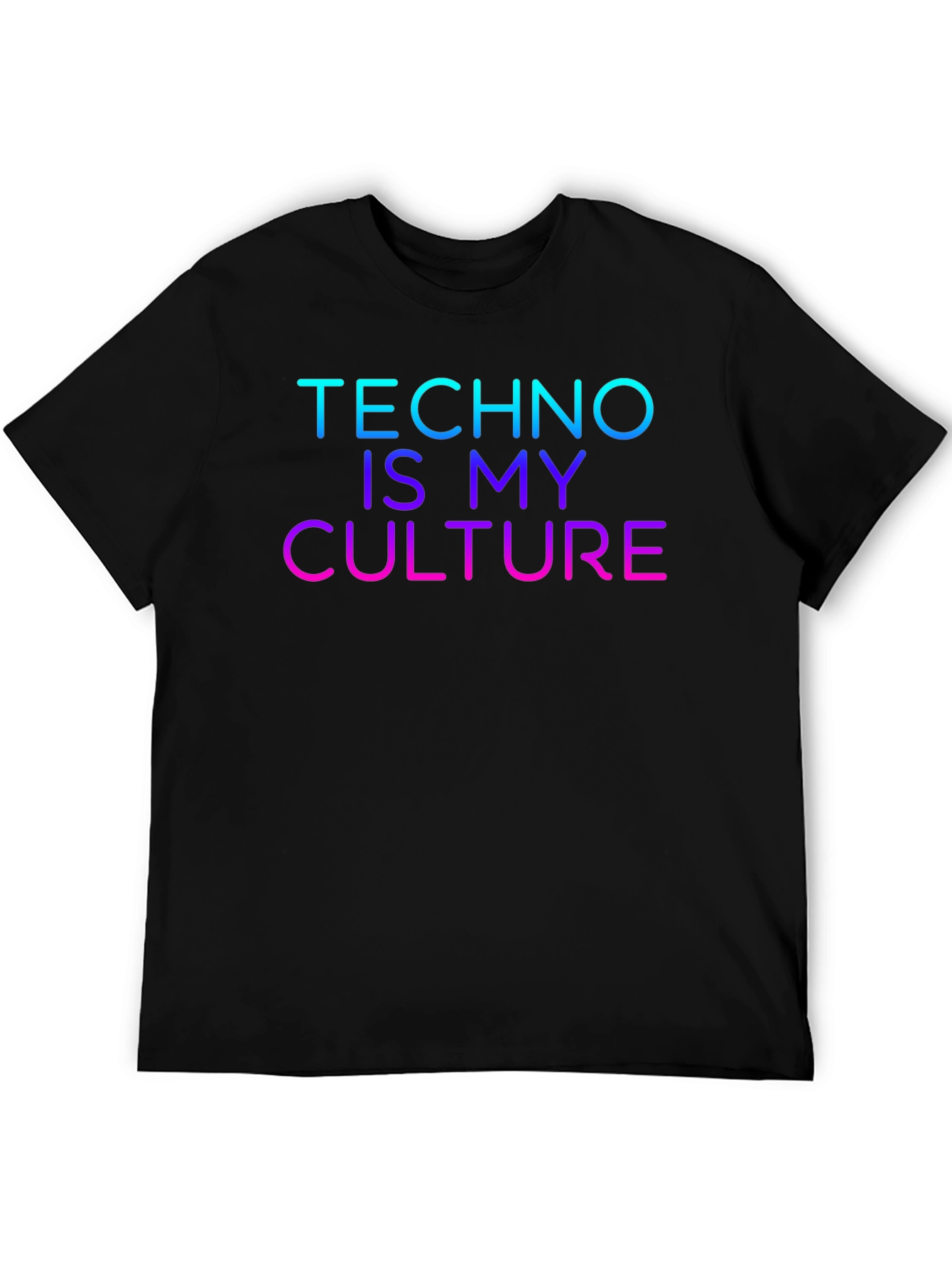 Black Techno Is My Culture Black T-Shirt view 5