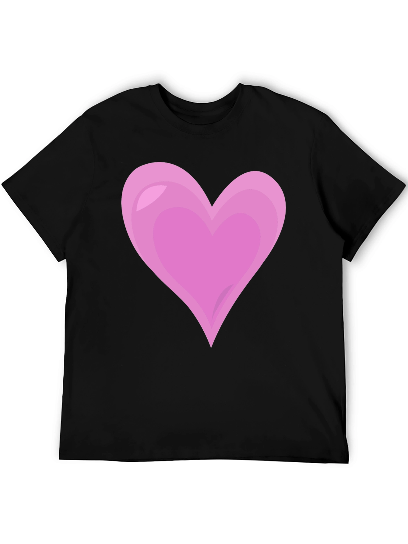 Black Heart Graphic Black T-Shirt - Casual & Stylish view 5
