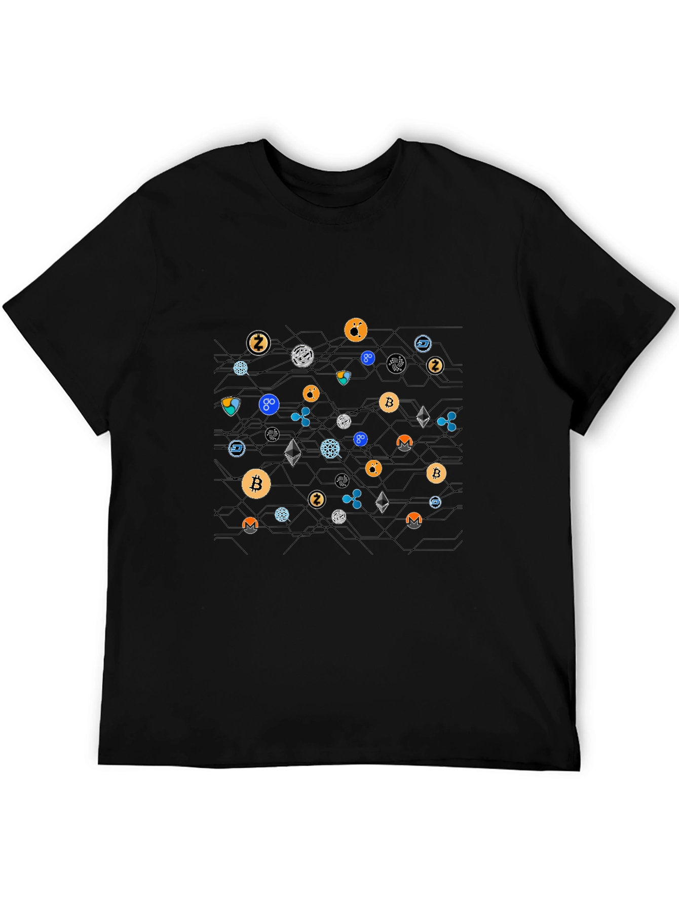 Black Crypto Black T-Shirt: Bitcoin, Ethereum, & More! view 5