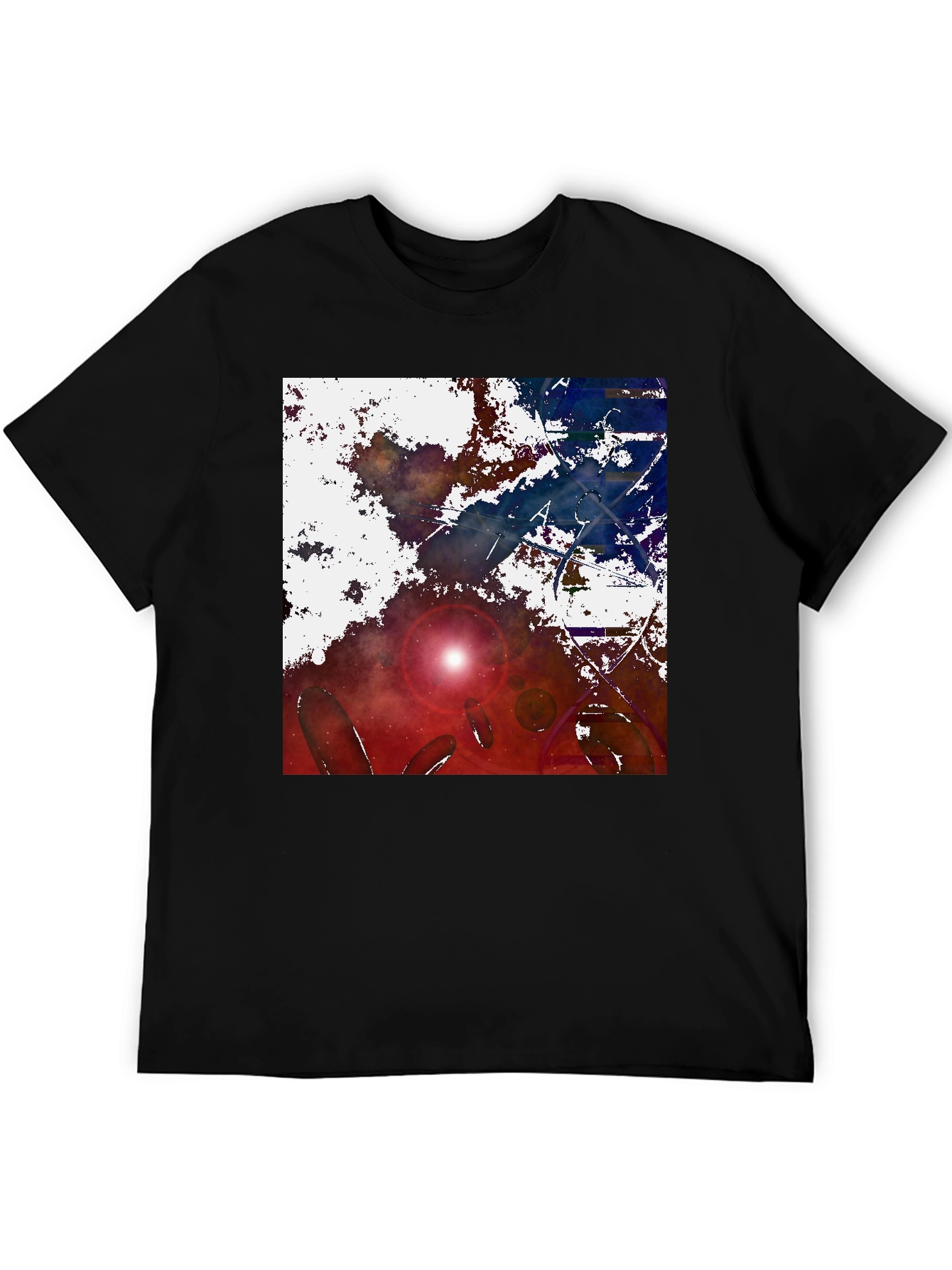 Black Cosmic Dream Black T-Shirt view 5
