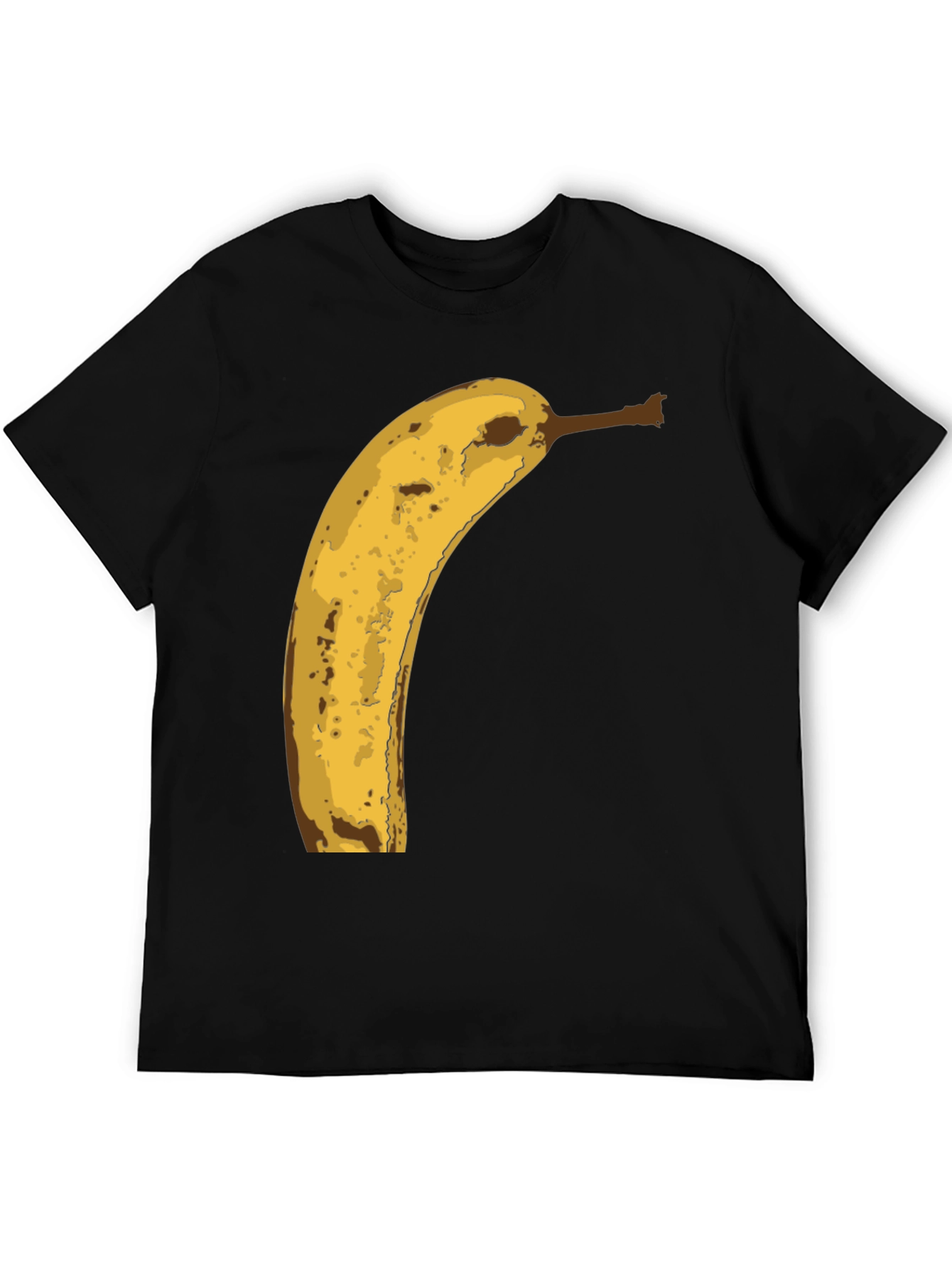 Black Banana Graphic Tee - Funny Fruit Print Shirt view 5
