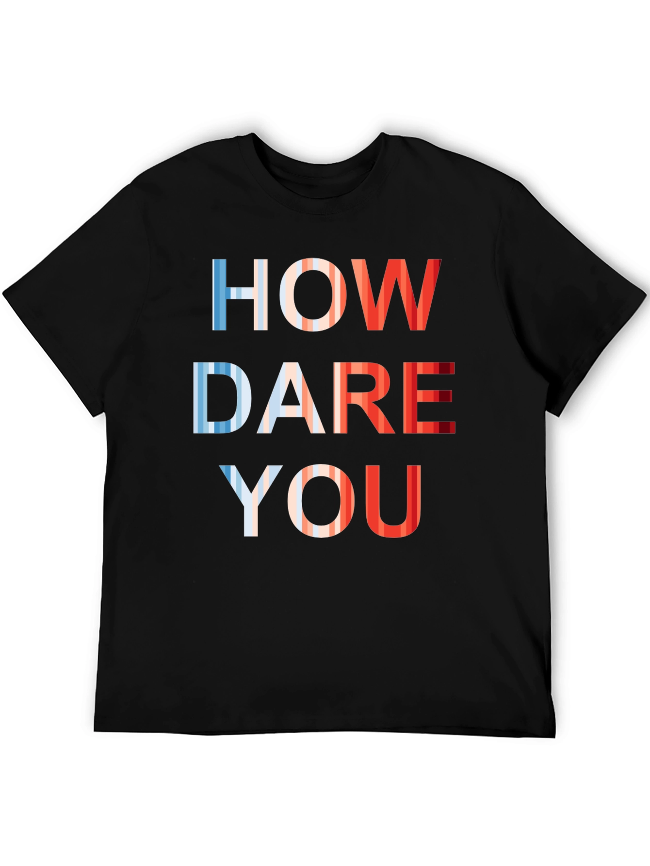 Black How Dare You Graphic T-Shirt - Patriotic Design view 5