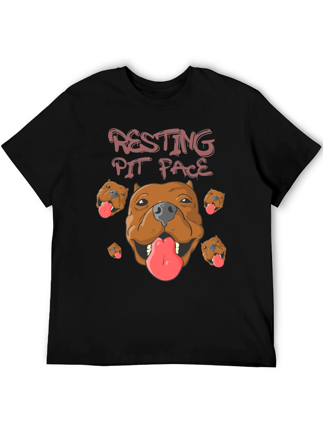 Resting Pit Face T-Shirt Funny Dog Lover Tee - 5