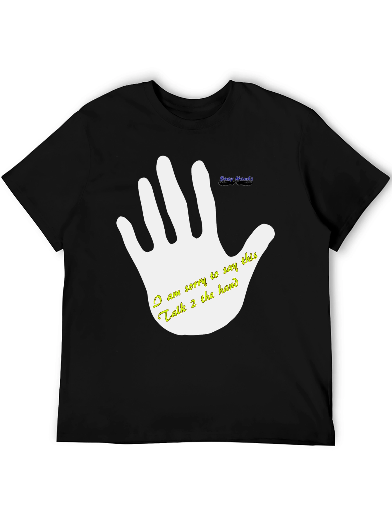 Black Talk to the Hand Graphic T-Shirt view 5
