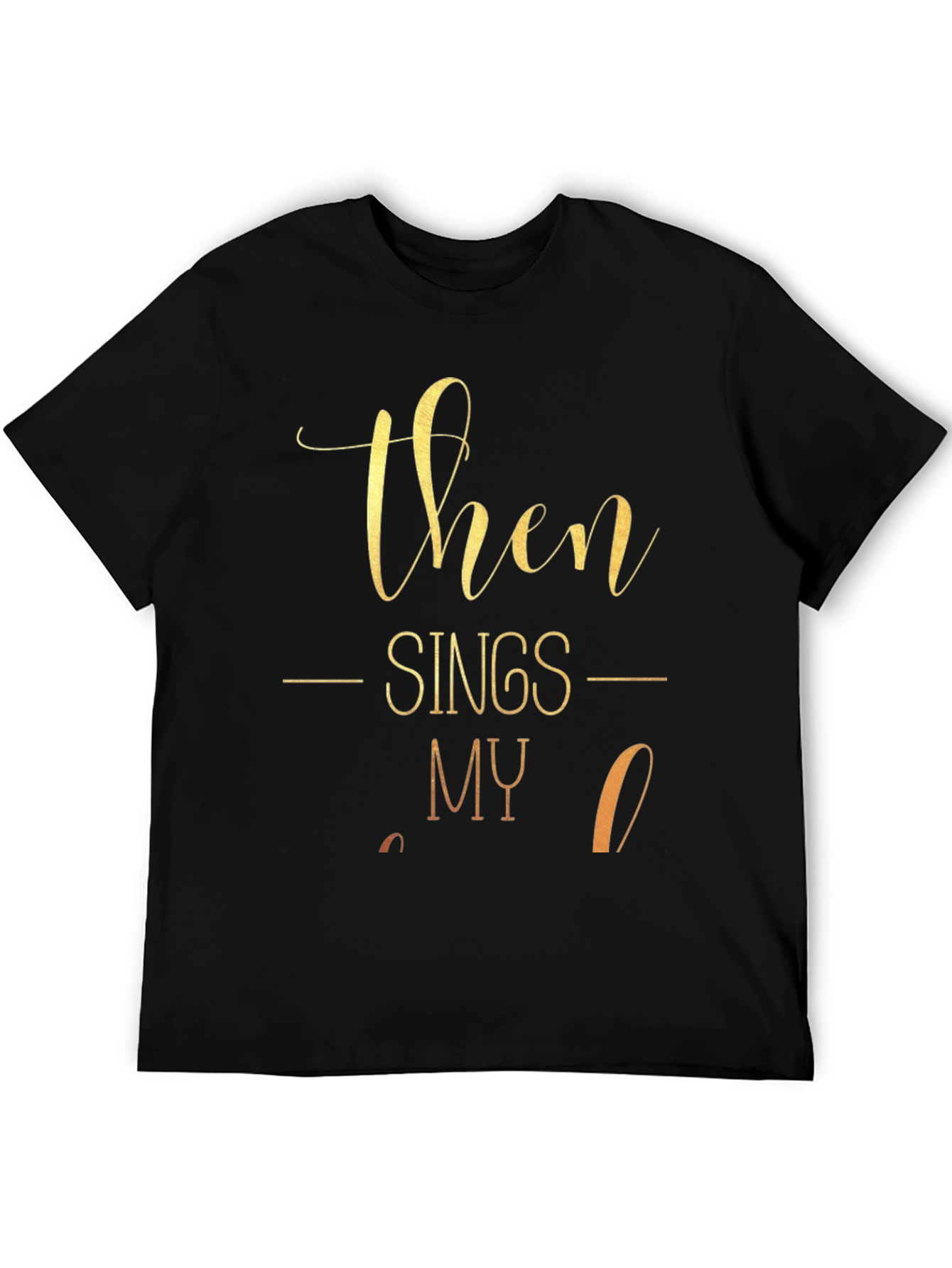Black Then Sings My Soul T-Shirt - Black view 5