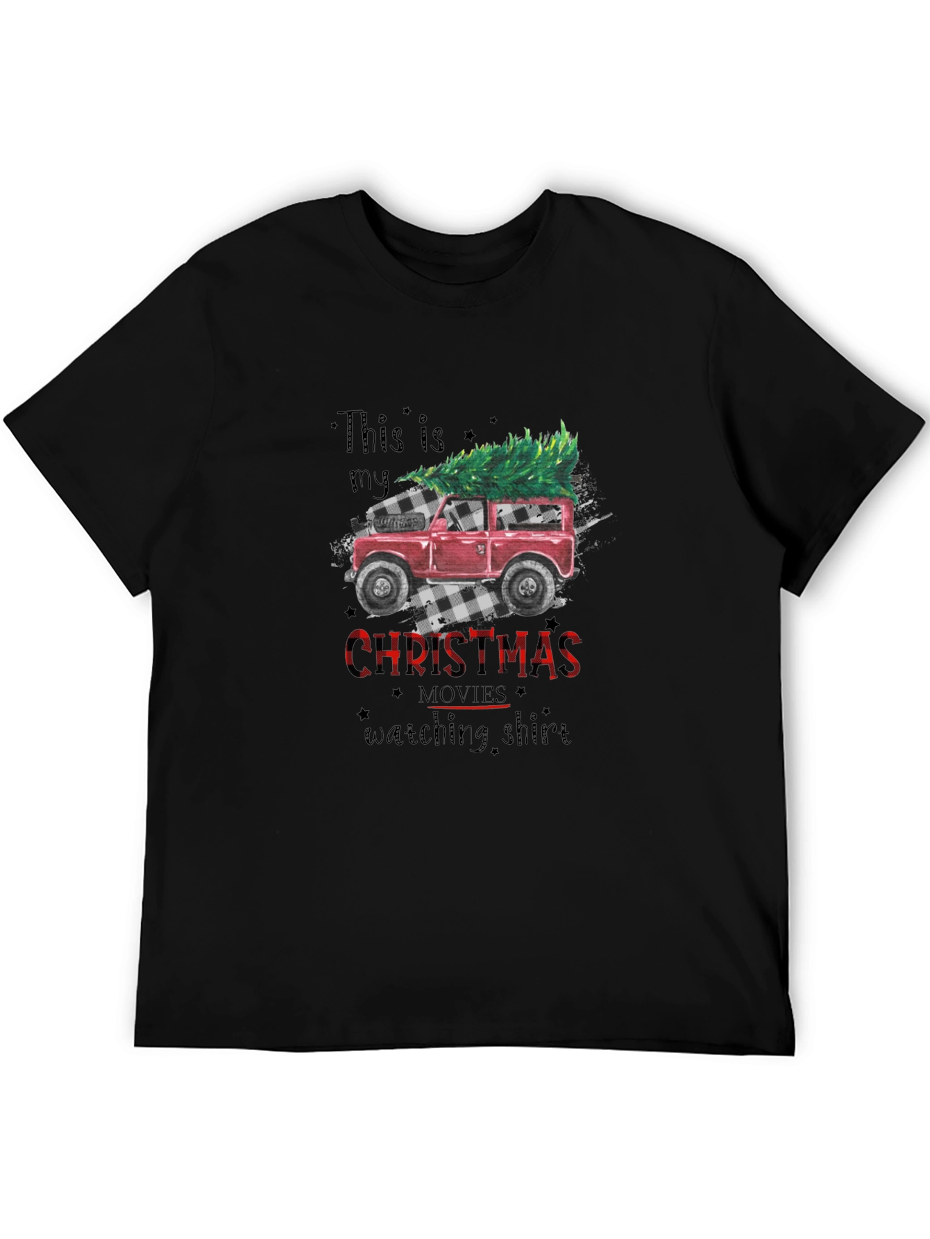 Black Christmas Movie Watching Shirt view 5
