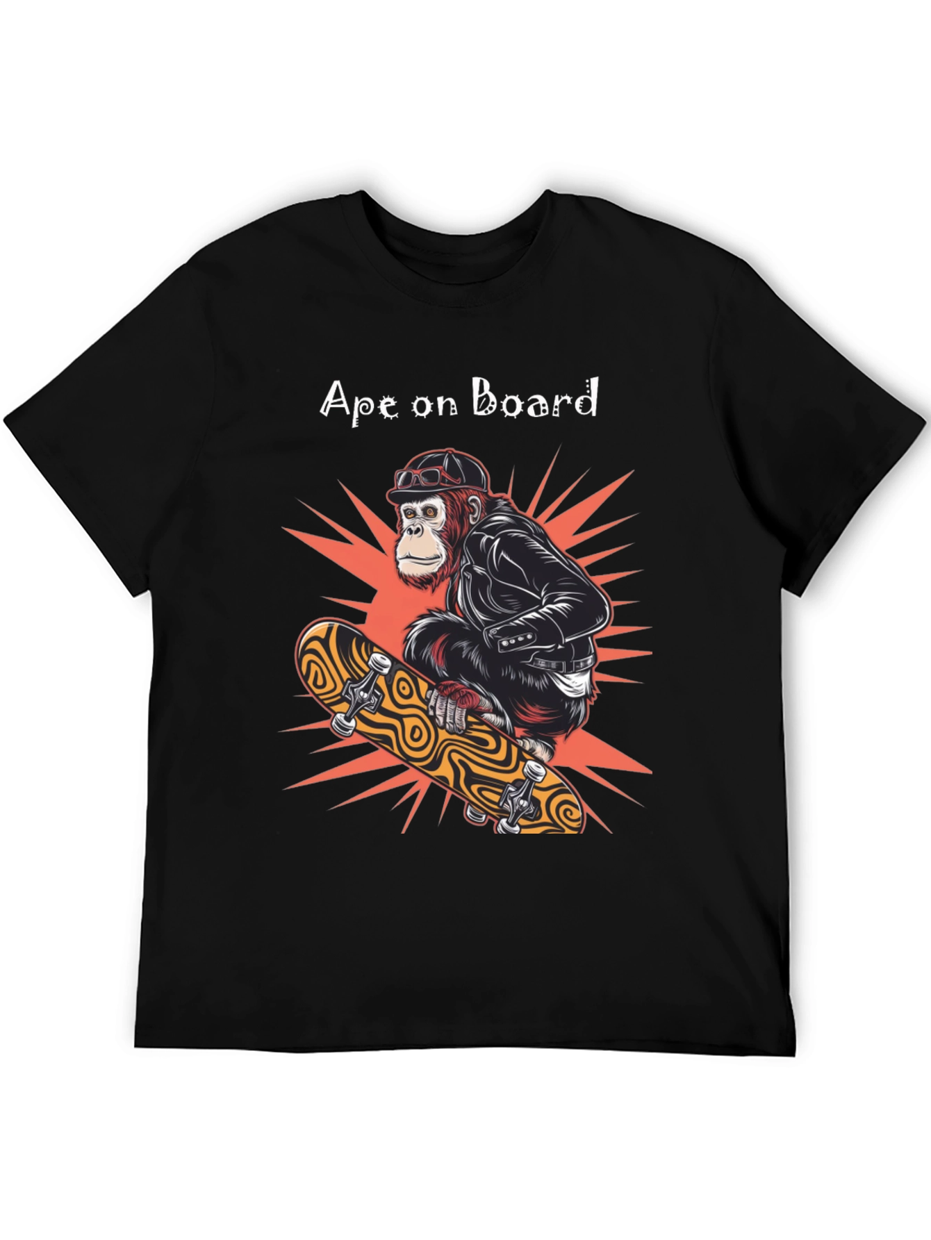 Black Ape on Board Skateboard T-Shirt view 5