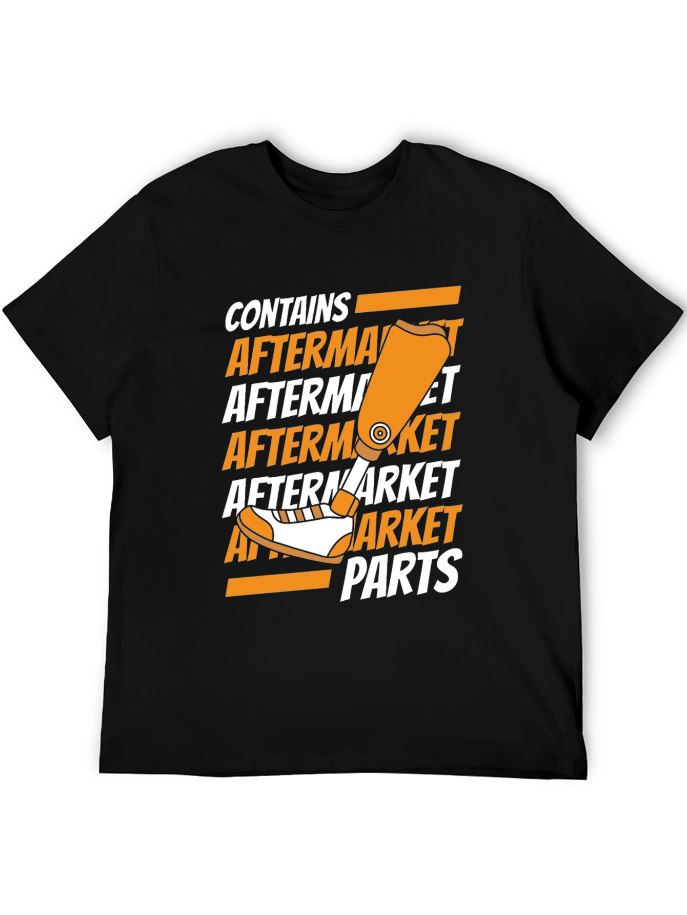 Black Aftermarket Parts T-Shirt view 5