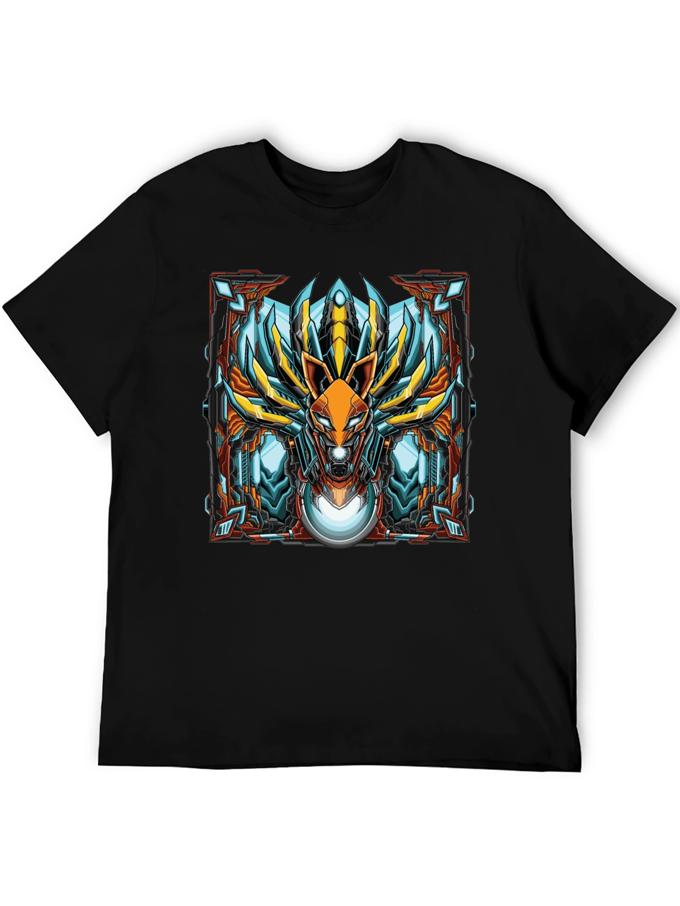 Robot Fox Graphic Tee - Unique Design - 5