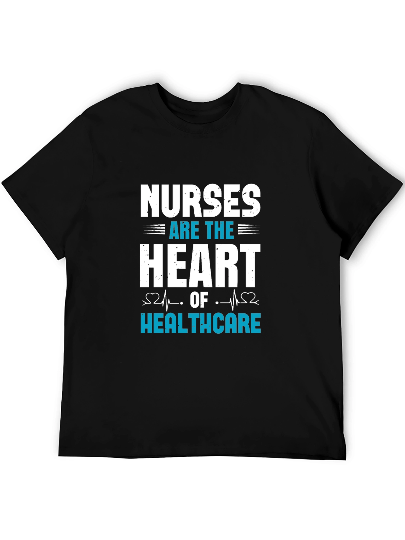 Black Nurses Heart of Healthcare Graphic T-Shirt view 5
