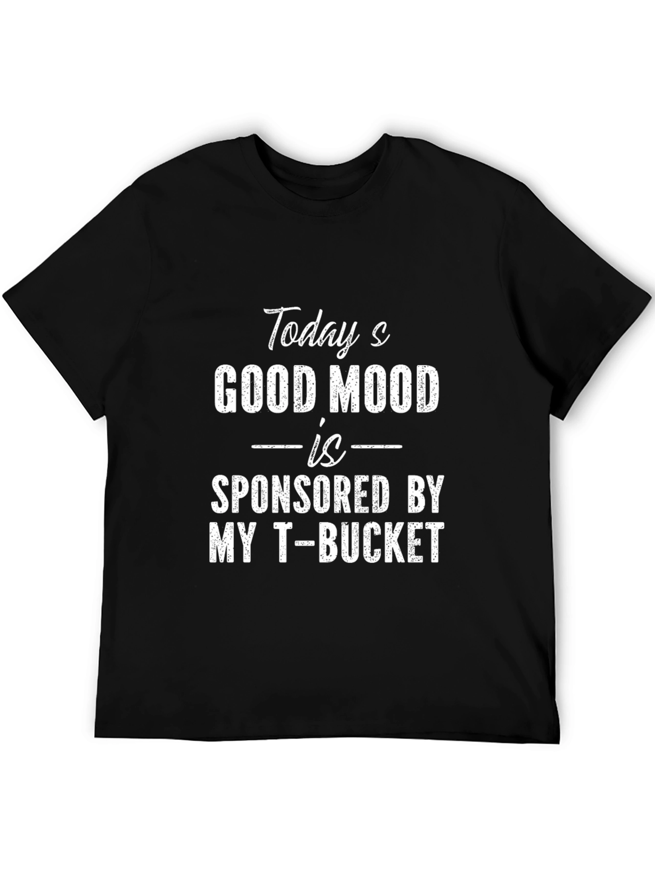 Black Good Mood T-Bucket Men's Graphic Tee view 5