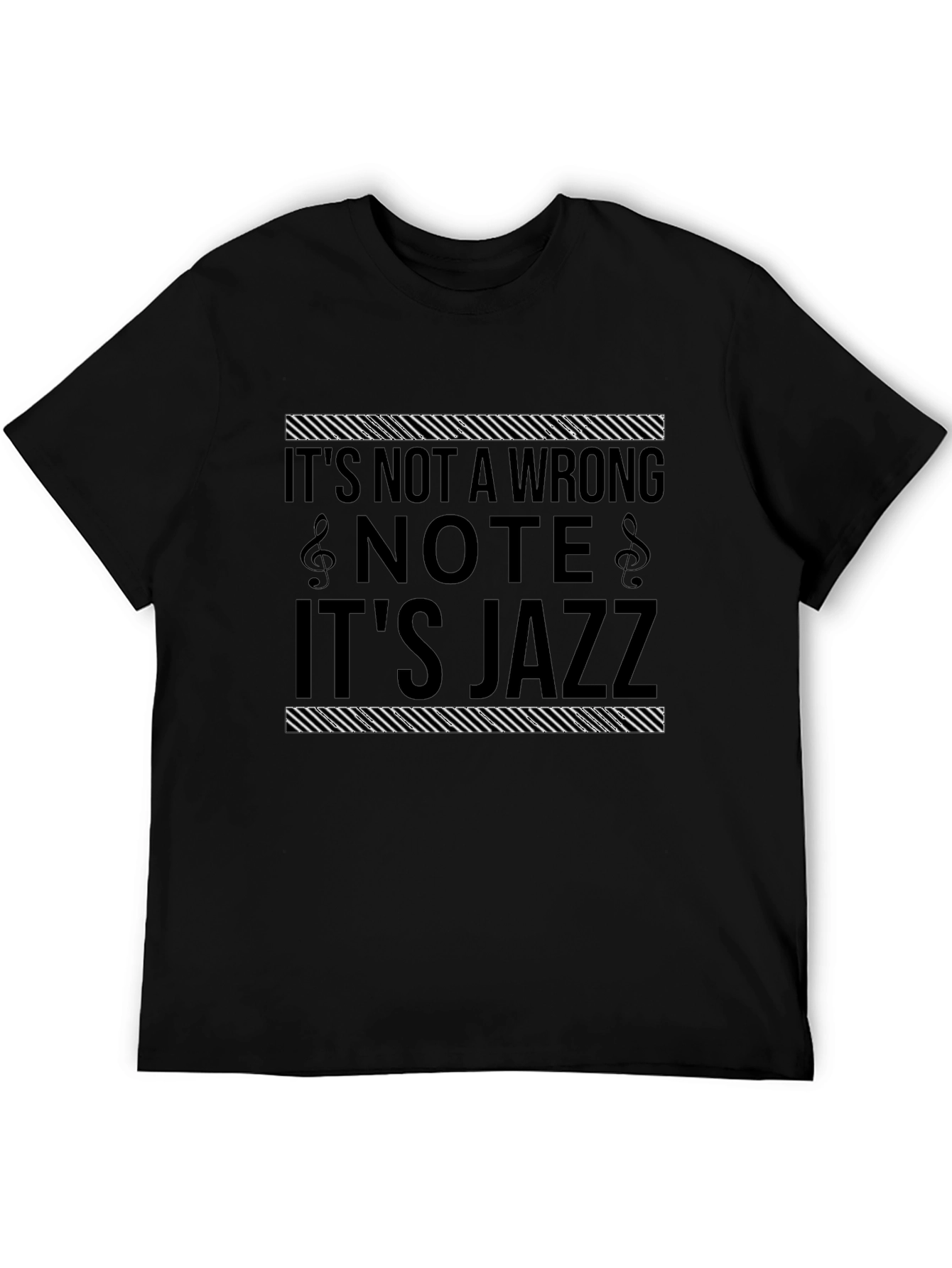 Black It's Jazz T-Shirt, Music Lover Tee view 5