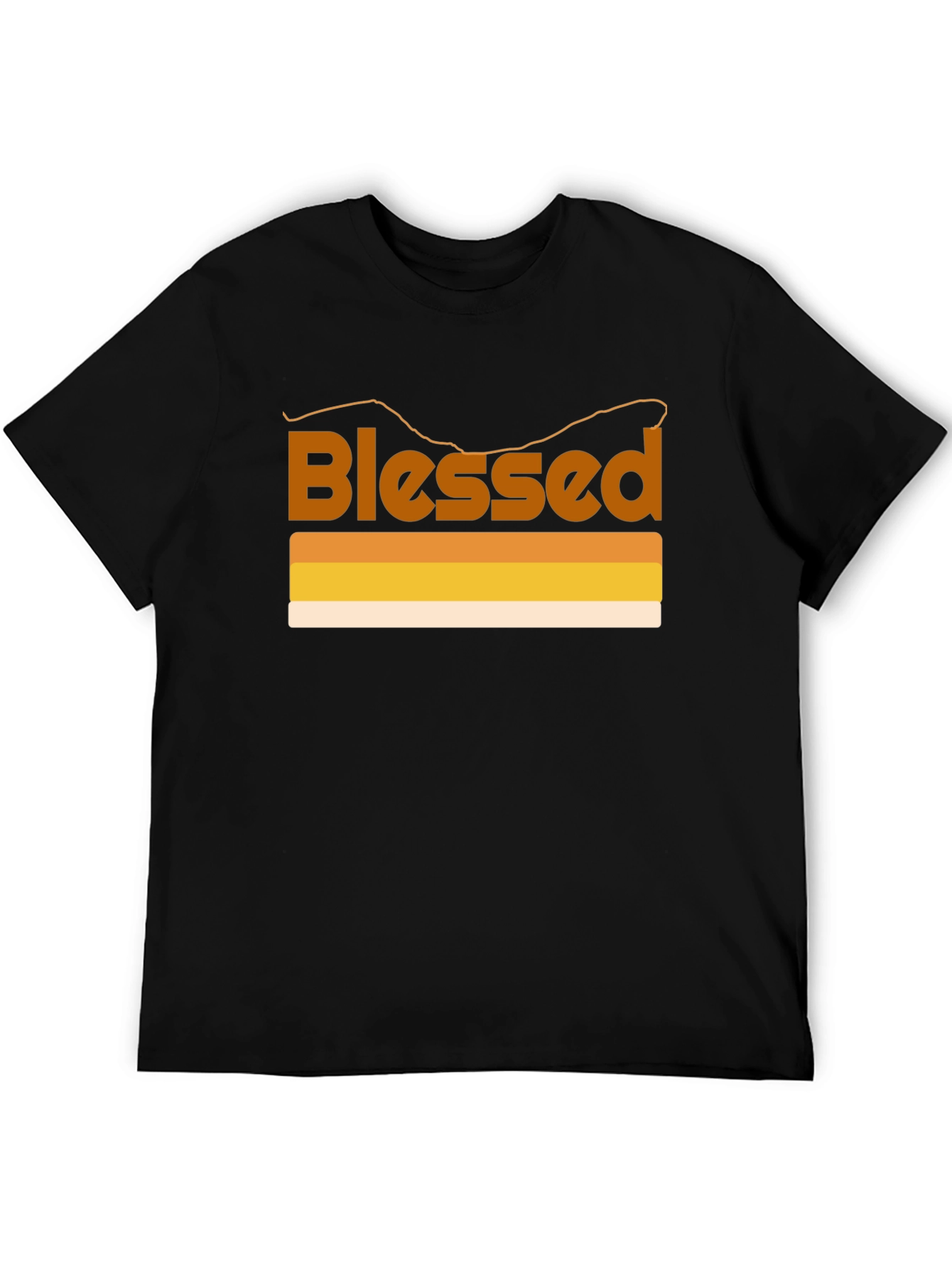 Black Blessed Graphic T-Shirt - Retro Style view 5