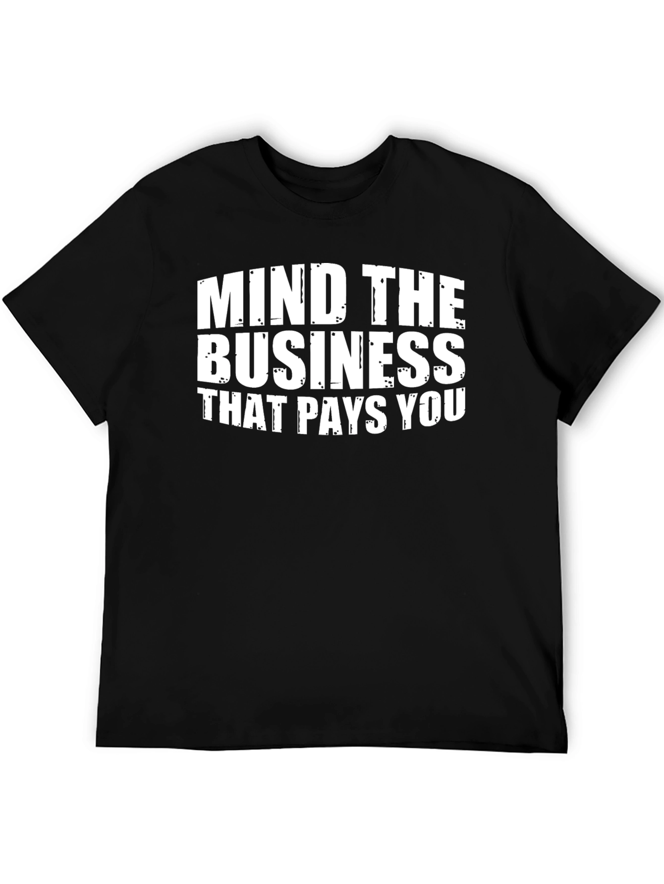 Black Mind The Business Graphic Tee - Crew Neck Short Sleeve T-Shirt view 5