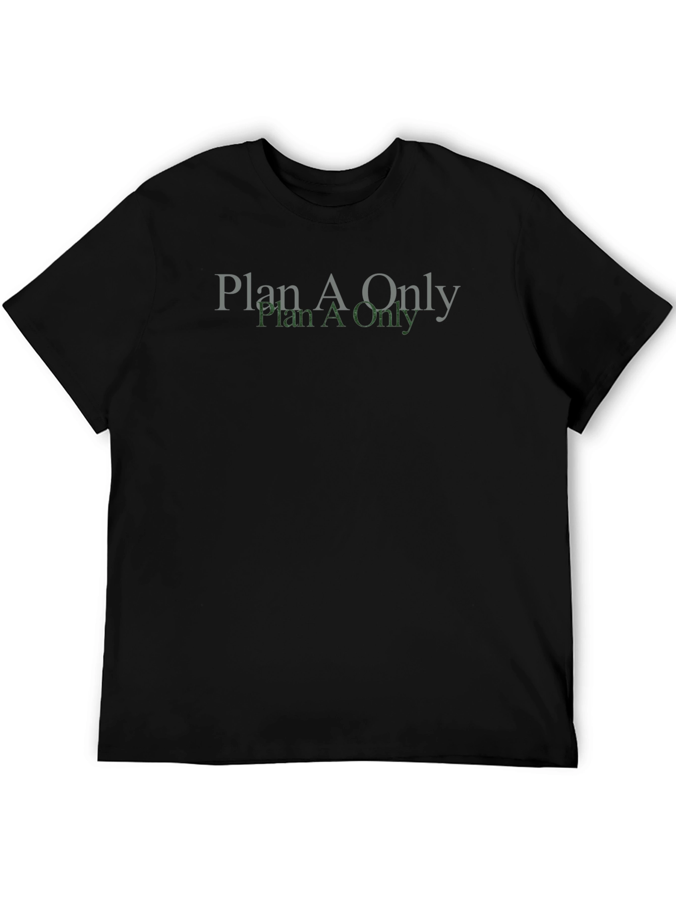 Black Plan A Only Graphic Tee - Casual Style view 5