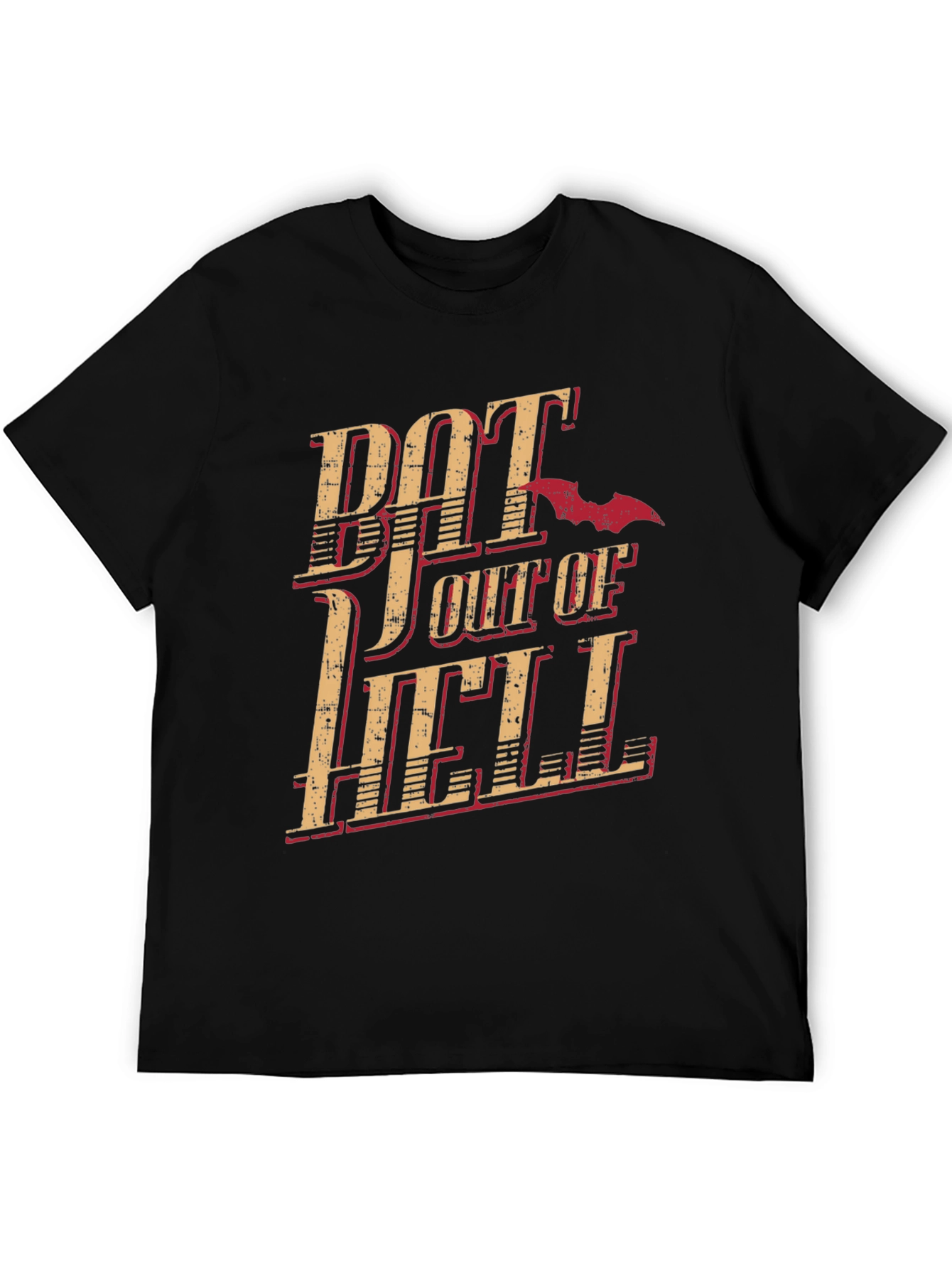 Black Bat Out of Hell Graphic T-Shirt - Vintage Style view 5