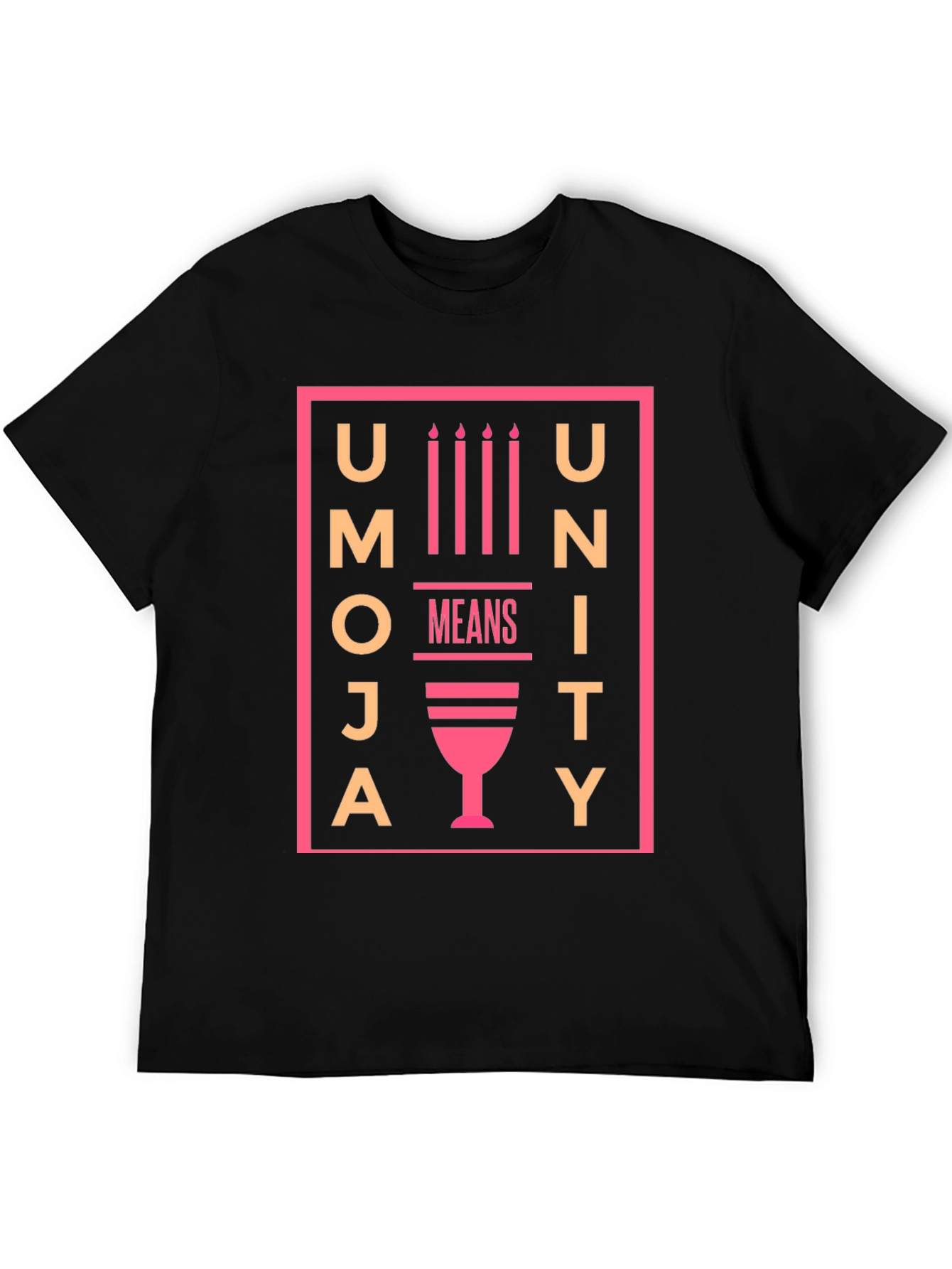 Black Umoja Unity Kwanzaa T-Shirt view 5