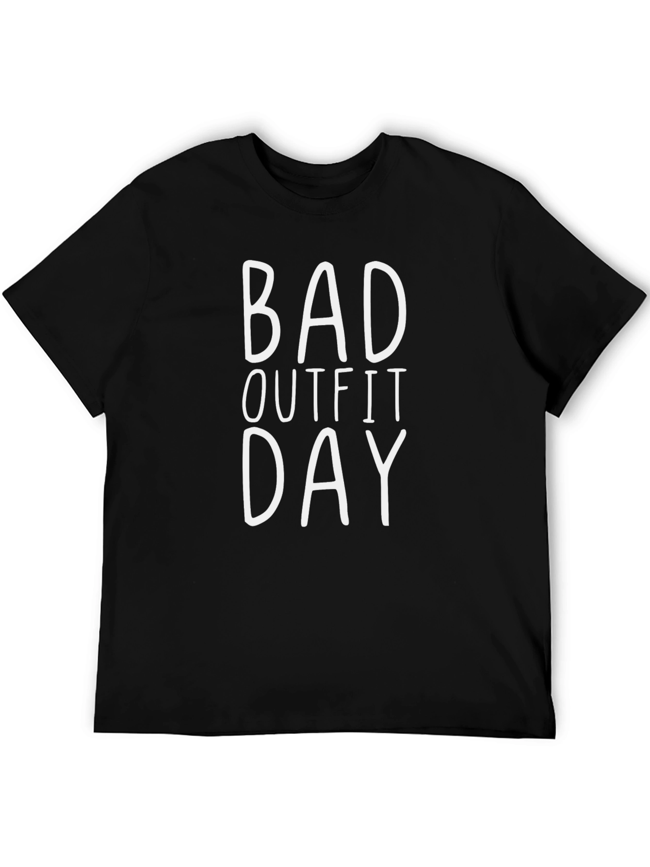 Black Bad Outfit Day Graphic Tee - Black view 5