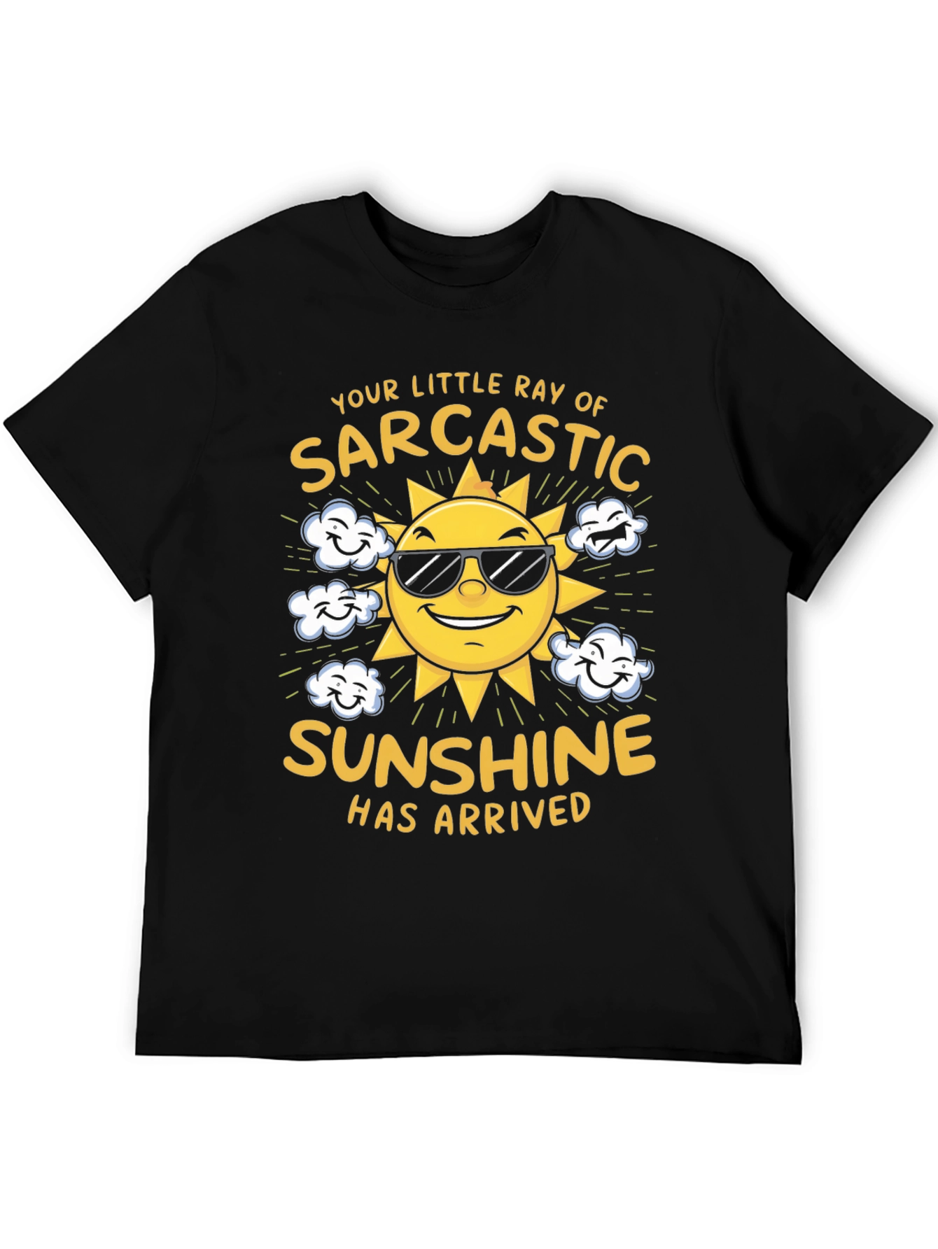 Black Sarcastic Sunshine Graphic Tee view 5
