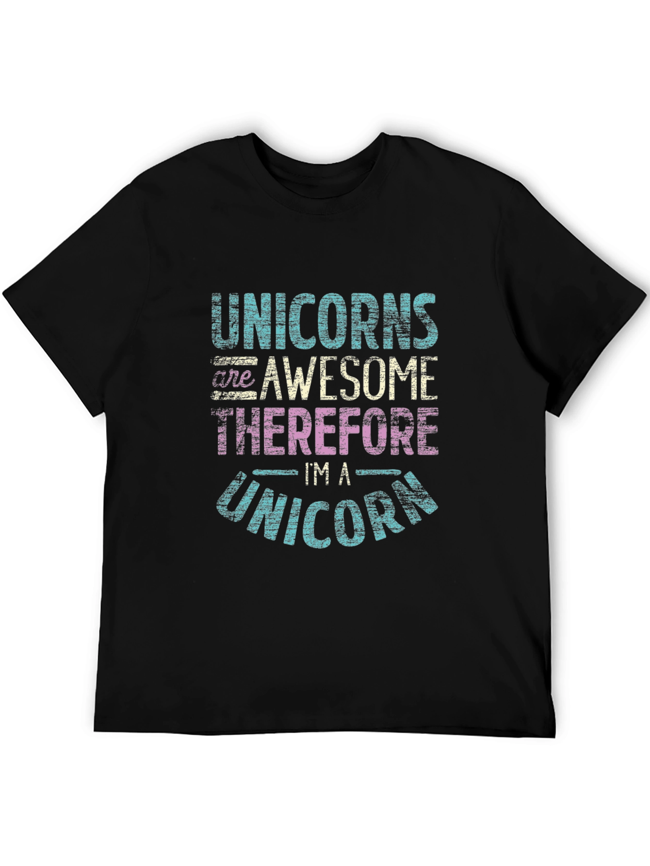 Black Unicorns Are Awesome T-Shirt view 5
