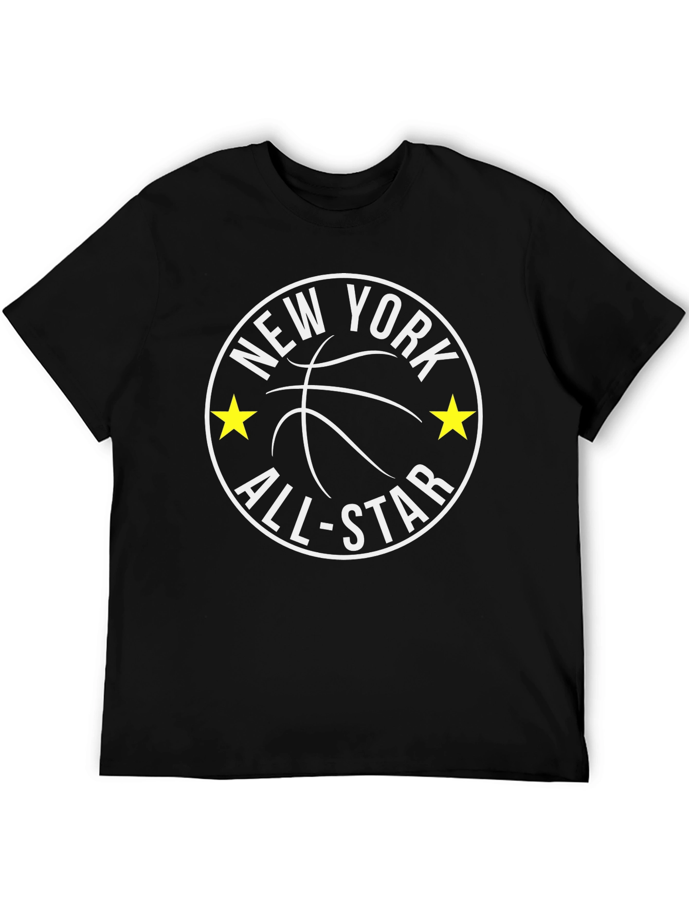 Black New York All-Star Basketball Graphic Tee view 5