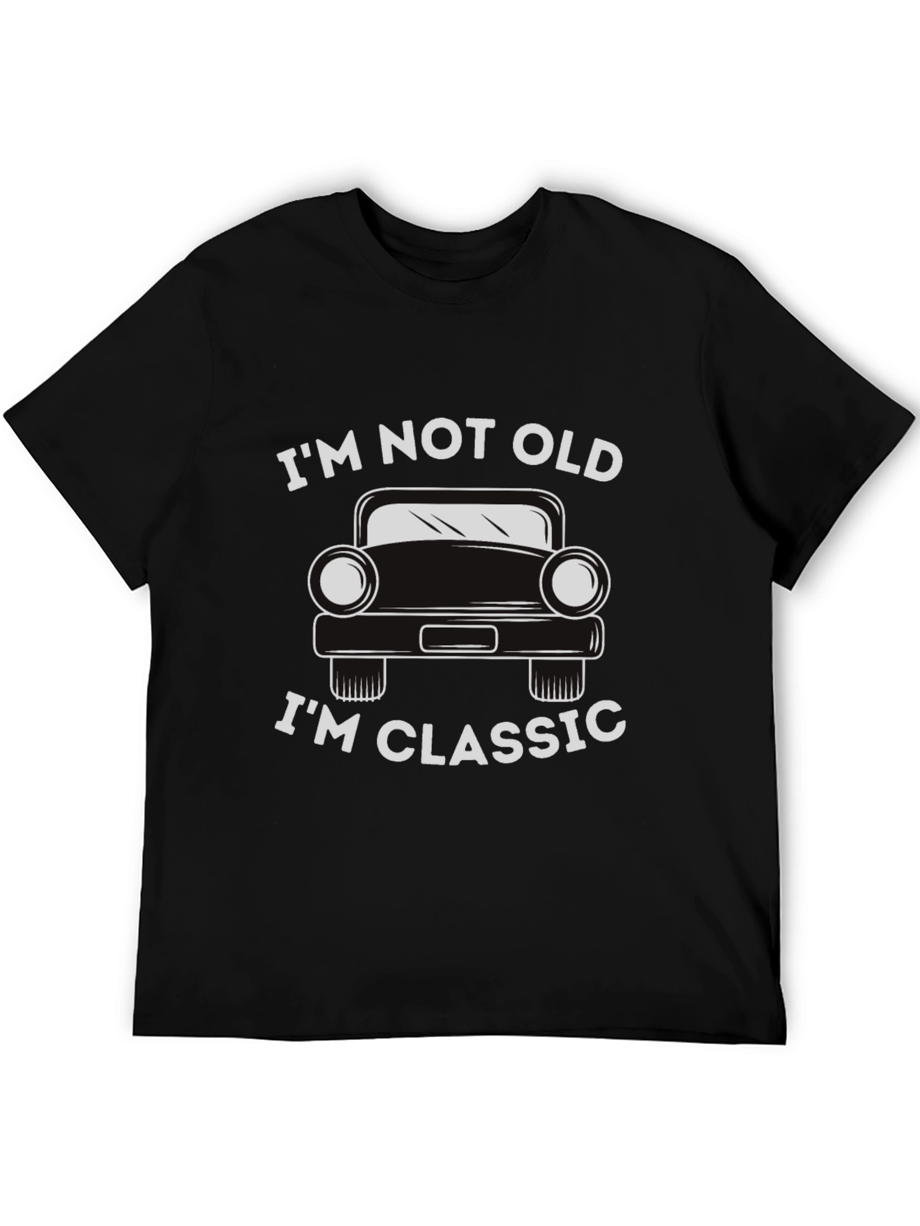 Black I'm Not Old I'm Classic Car Graphic T-Shirt view 5